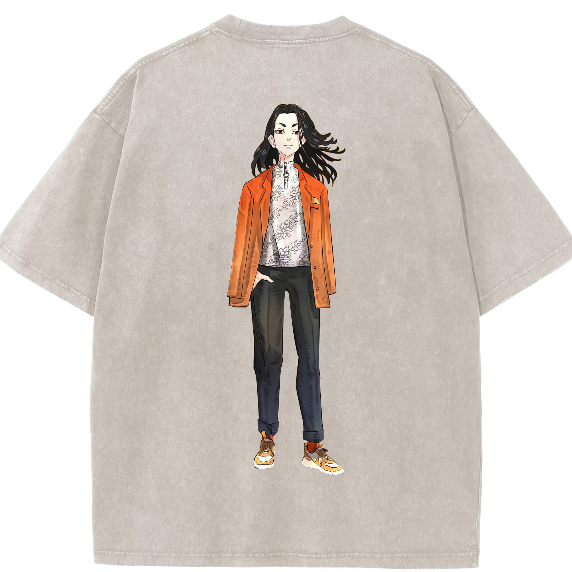 （画像用） 東京リベンジャーズ Tokyo Revengers 綿100% ヴィンテージ風 半袖Tシャツ（背面プリント）