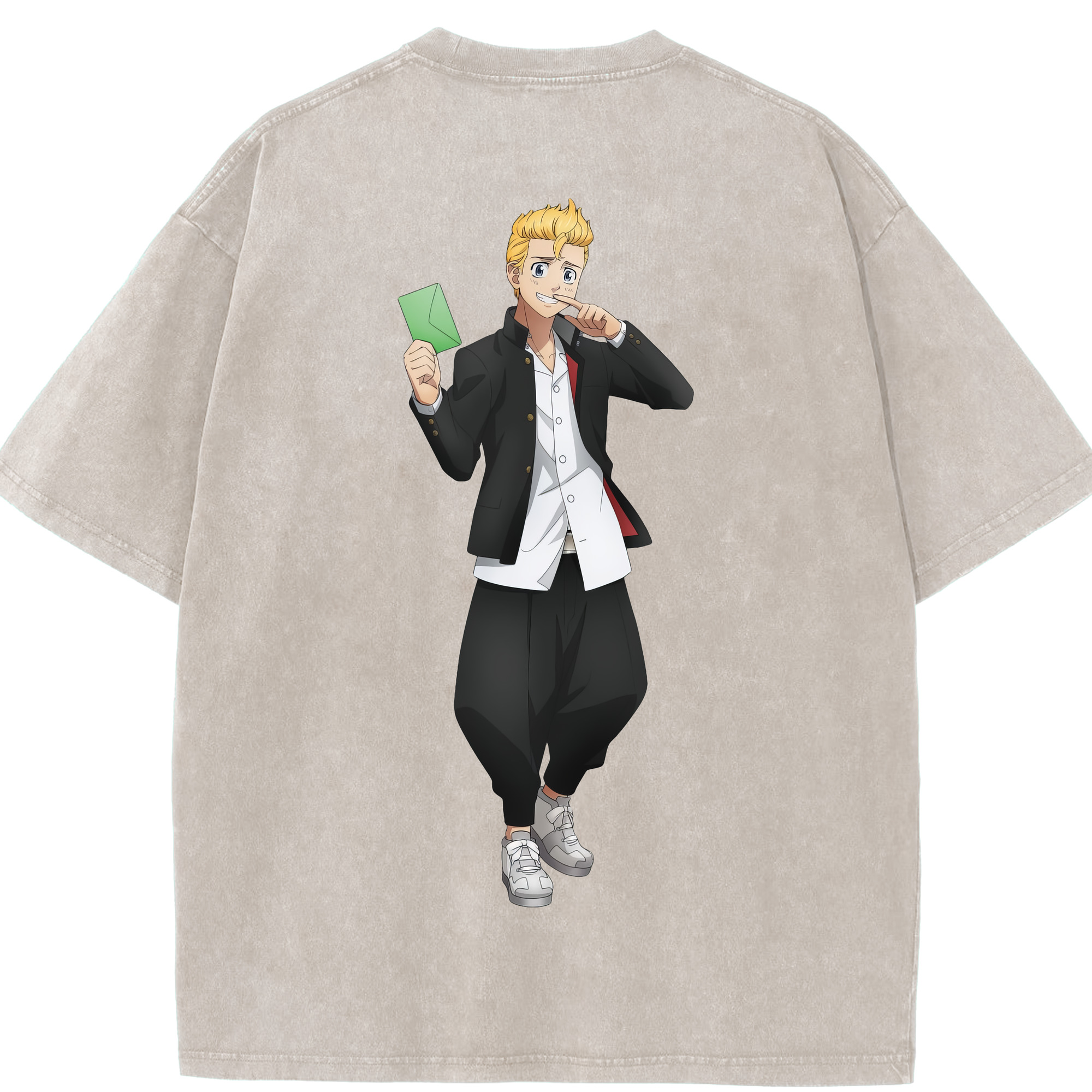 （画像用） 東京リベンジャーズ Tokyo Revengers 綿100% ヴィンテージ風 半袖Tシャツ（背面プリント）