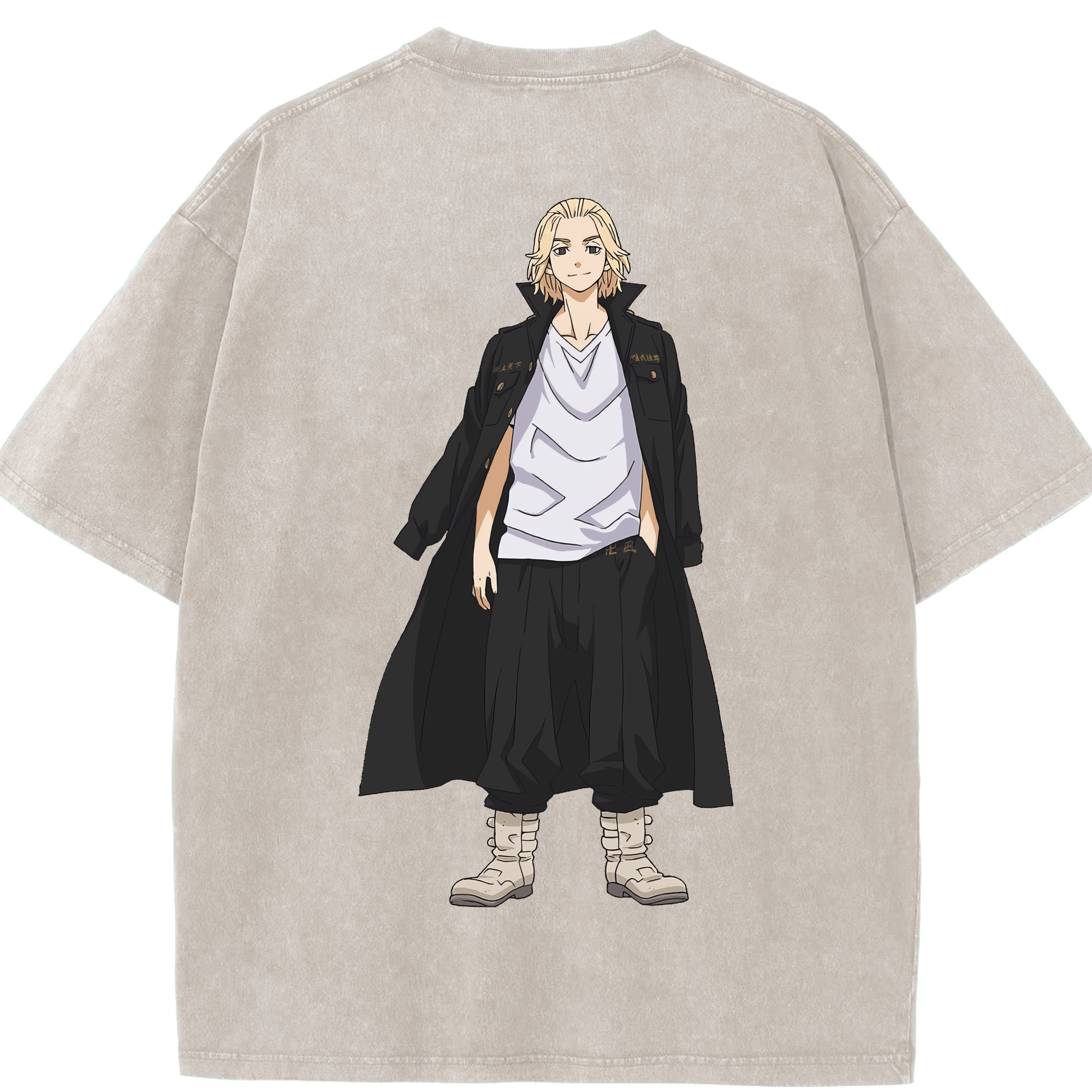 （画像用） 東京リベンジャーズ Tokyo Revengers 綿100% ヴィンテージ風 半袖Tシャツ（背面プリント）