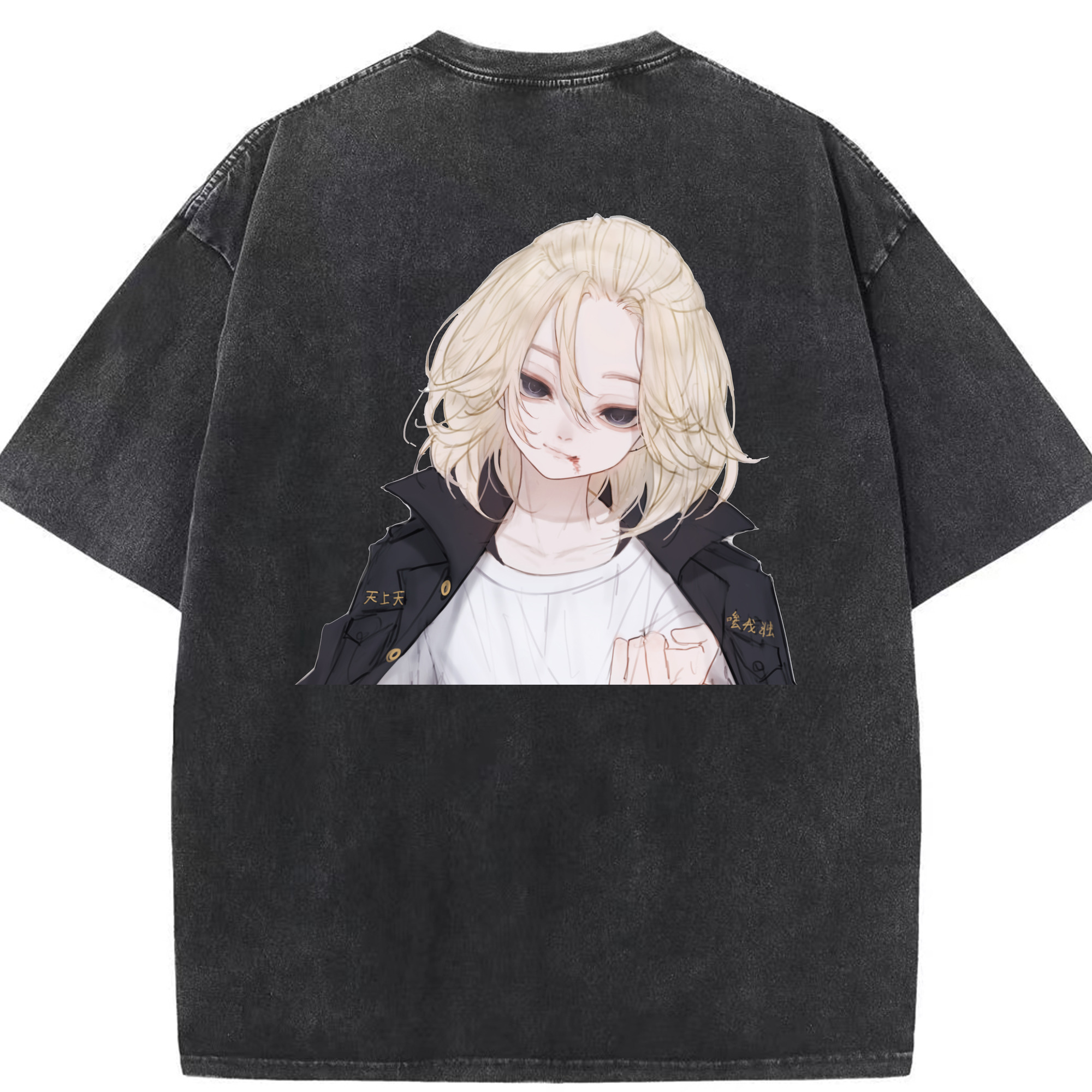 （画像用） 東京リベンジャーズ Tokyo Revengers 綿100% ヴィンテージ風 半袖Tシャツ（背面プリント）