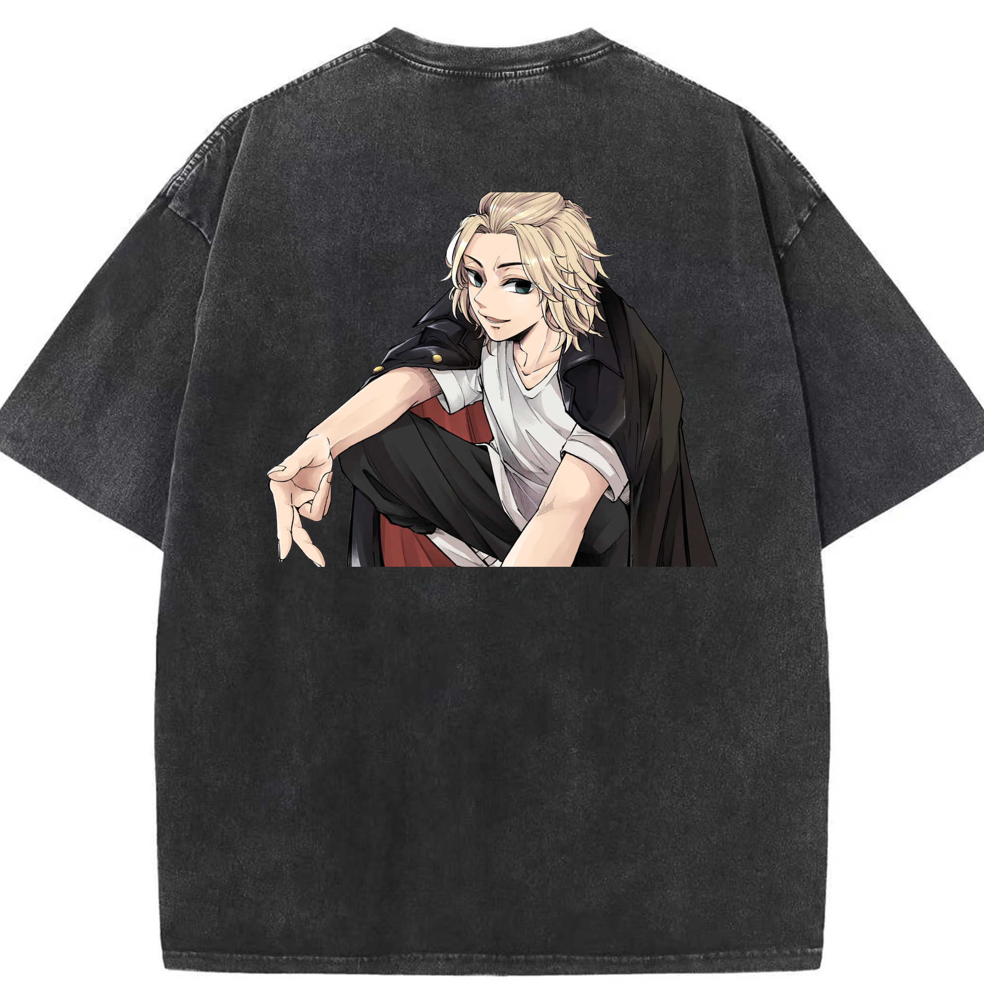 （画像用） 東京リベンジャーズ Tokyo Revengers 綿100% ヴィンテージ風 半袖Tシャツ（背面プリント）