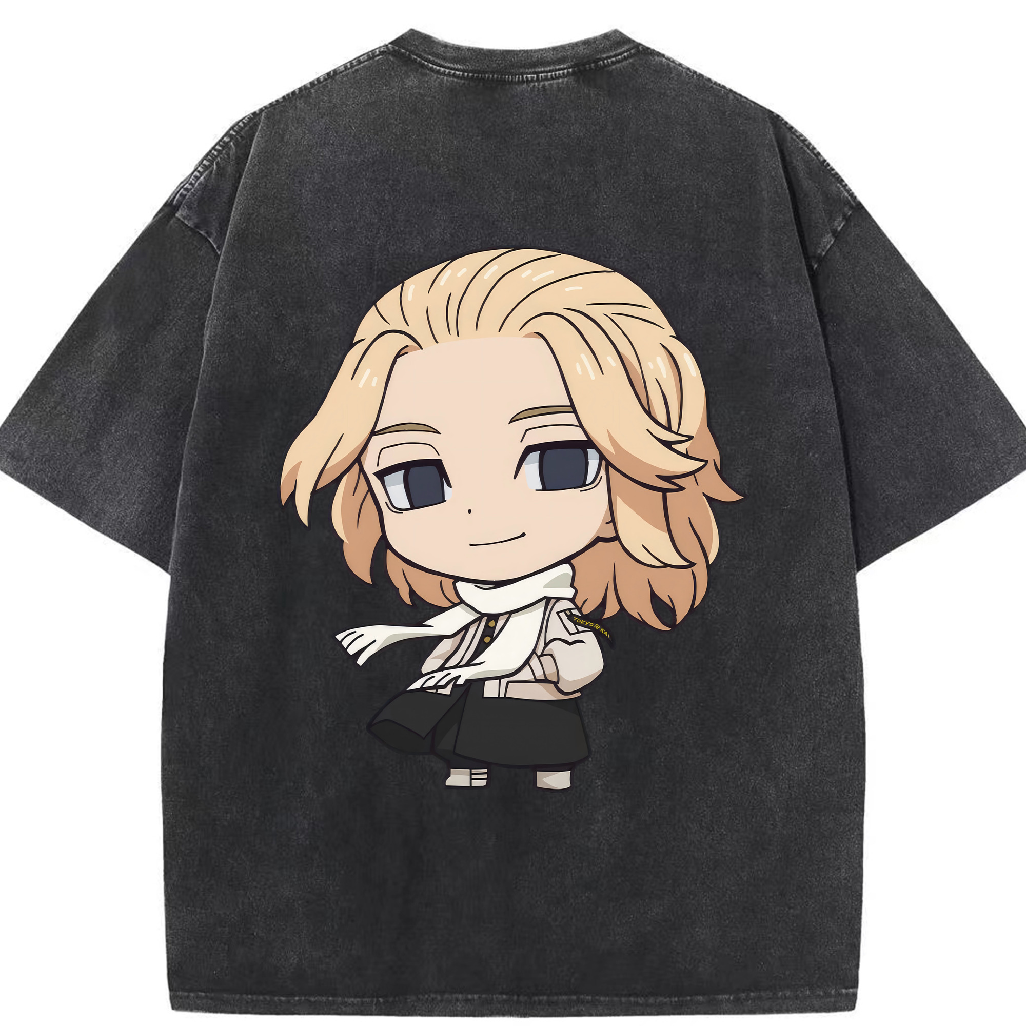 （画像用） 東京リベンジャーズ Tokyo Revengers 綿100% ヴィンテージ風 半袖Tシャツ（背面プリント）