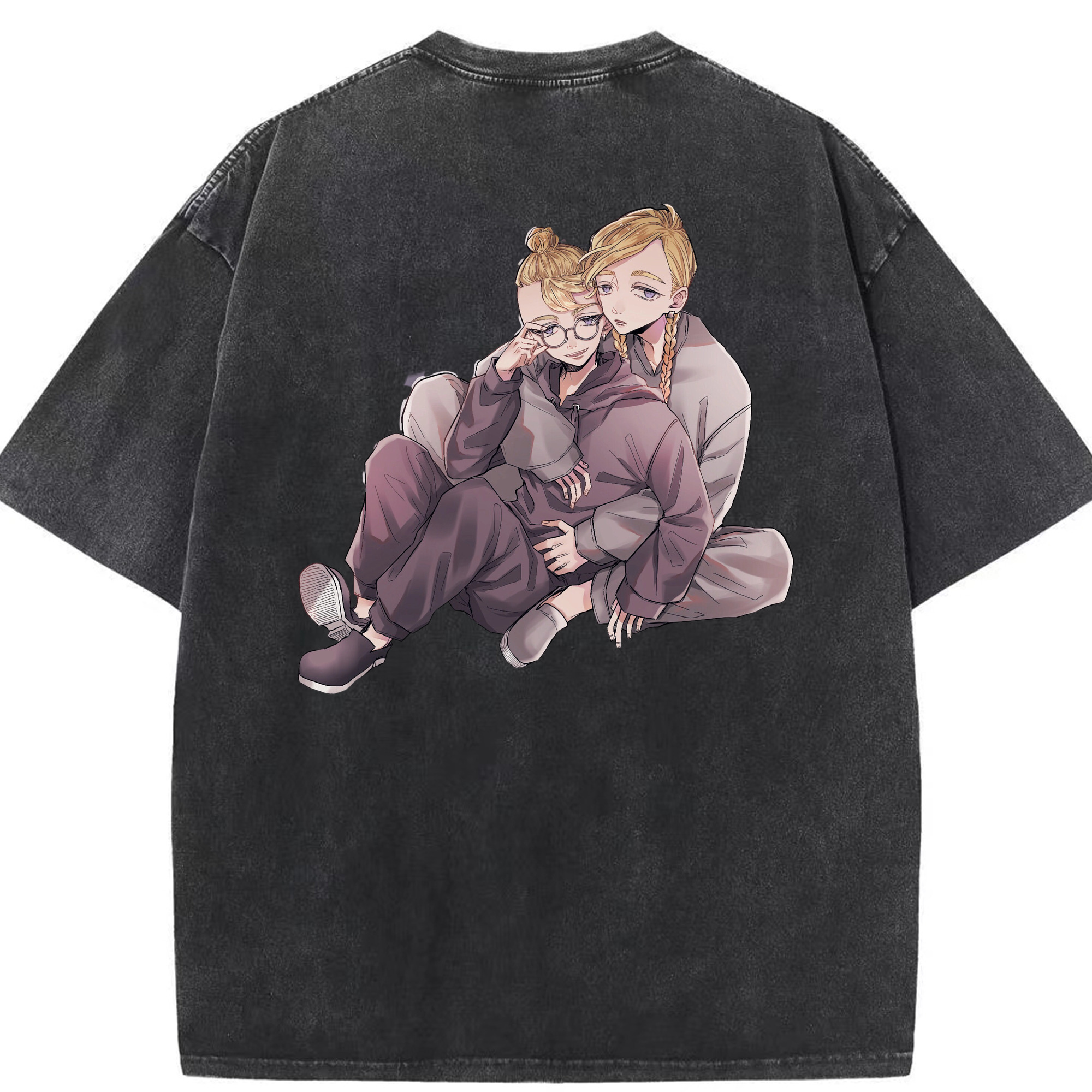 （画像用） 東京リベンジャーズ Tokyo Revengers 綿100% ヴィンテージ風 半袖Tシャツ（背面プリント）
