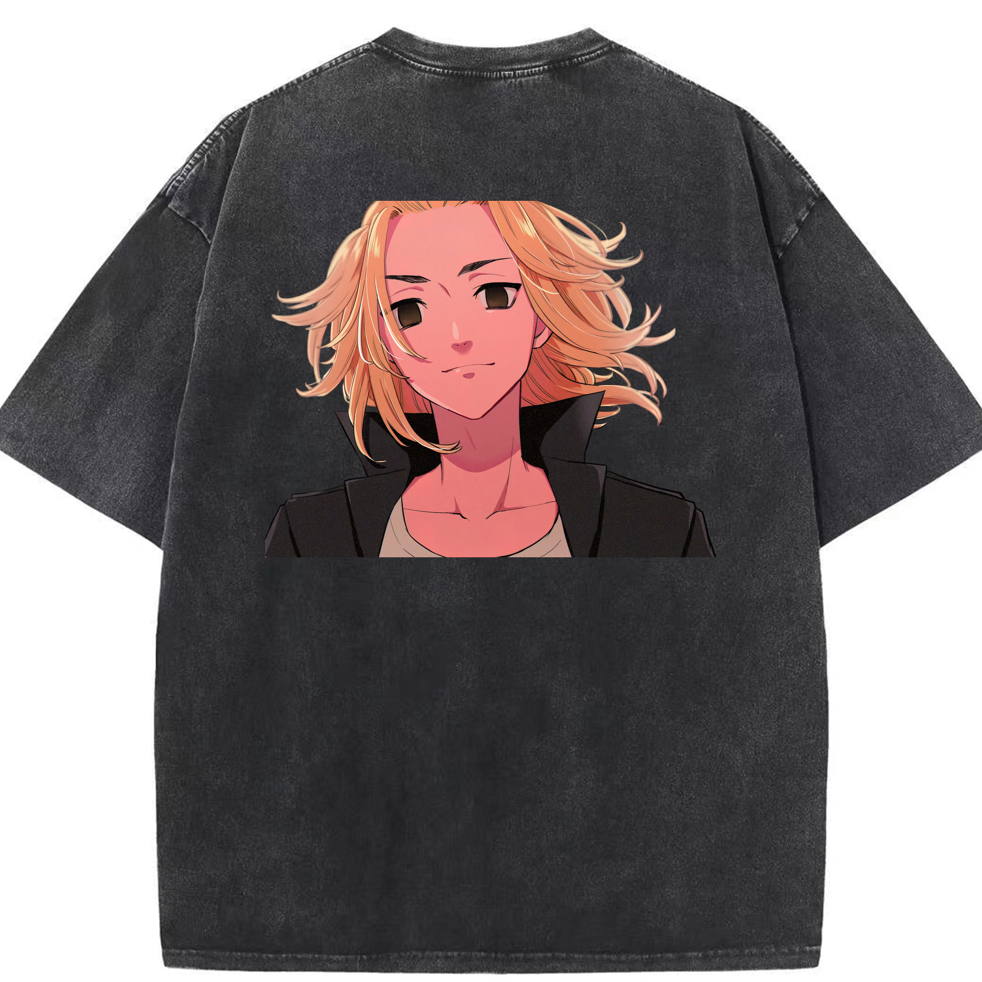 （画像用） 東京リベンジャーズ Tokyo Revengers 綿100% ヴィンテージ風 半袖Tシャツ（背面プリント）