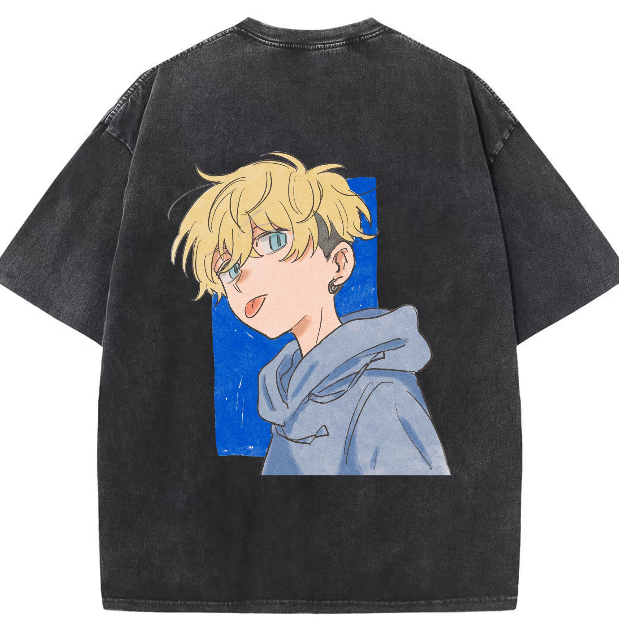 （画像用） 東京リベンジャーズ Tokyo Revengers 綿100% ヴィンテージ風 半袖Tシャツ（背面プリント）