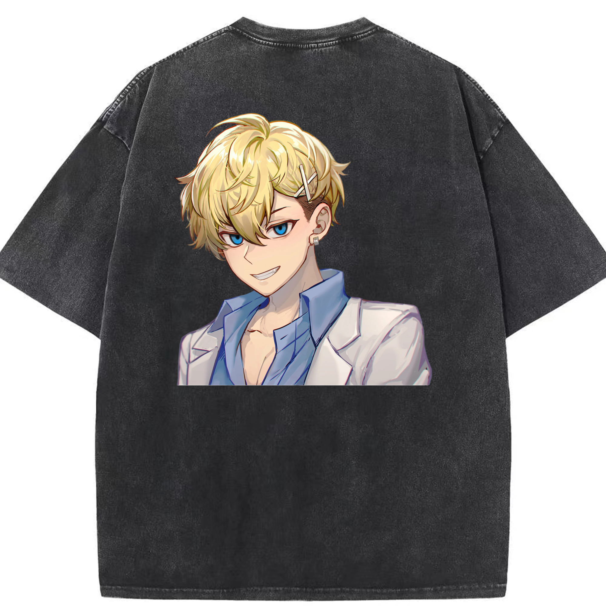 （画像用） 東京リベンジャーズ Tokyo Revengers 綿100% ヴィンテージ風 半袖Tシャツ（背面プリント）