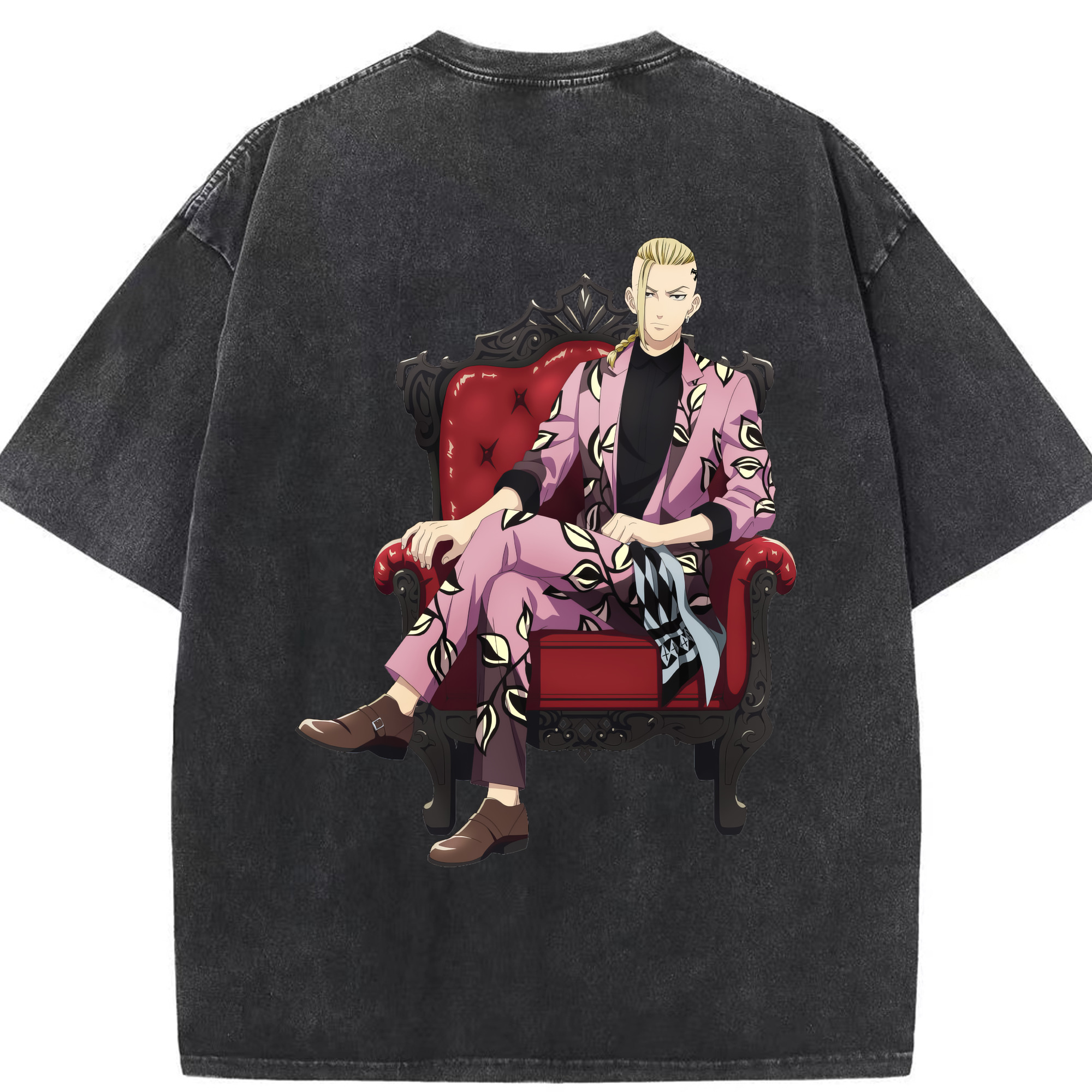 （画像用） 東京リベンジャーズ Tokyo Revengers 綿100% ヴィンテージ風 半袖Tシャツ（背面プリント）