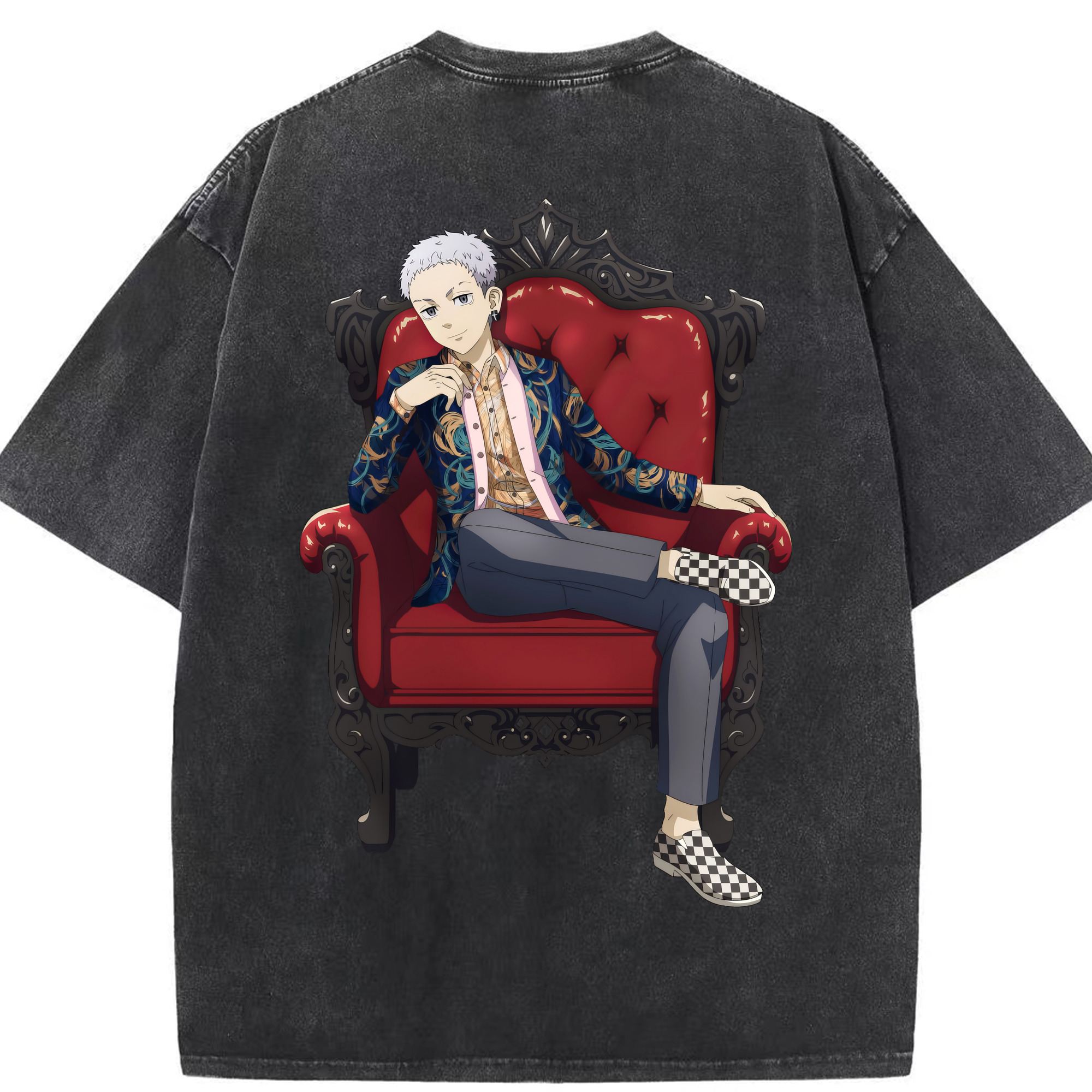 （画像用） 東京リベンジャーズ Tokyo Revengers 綿100% ヴィンテージ風 半袖Tシャツ（背面プリント）
