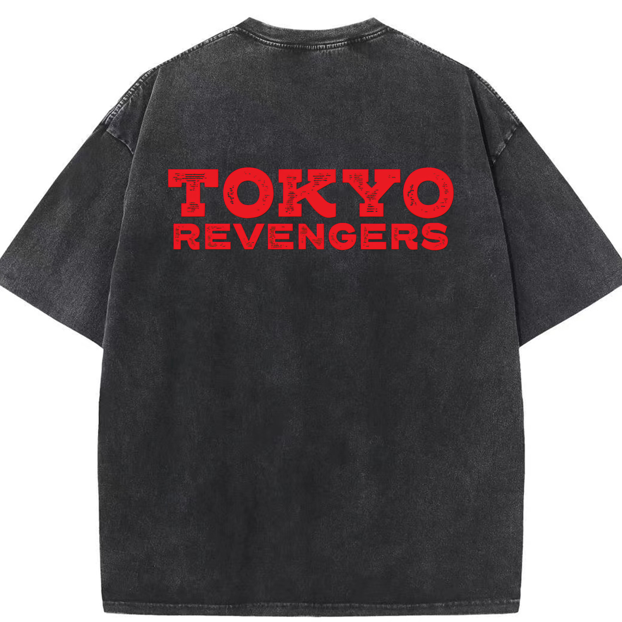 （画像用） 東京リベンジャーズ Tokyo Revengers 綿100% ヴィンテージ風 半袖Tシャツ（背面プリント）