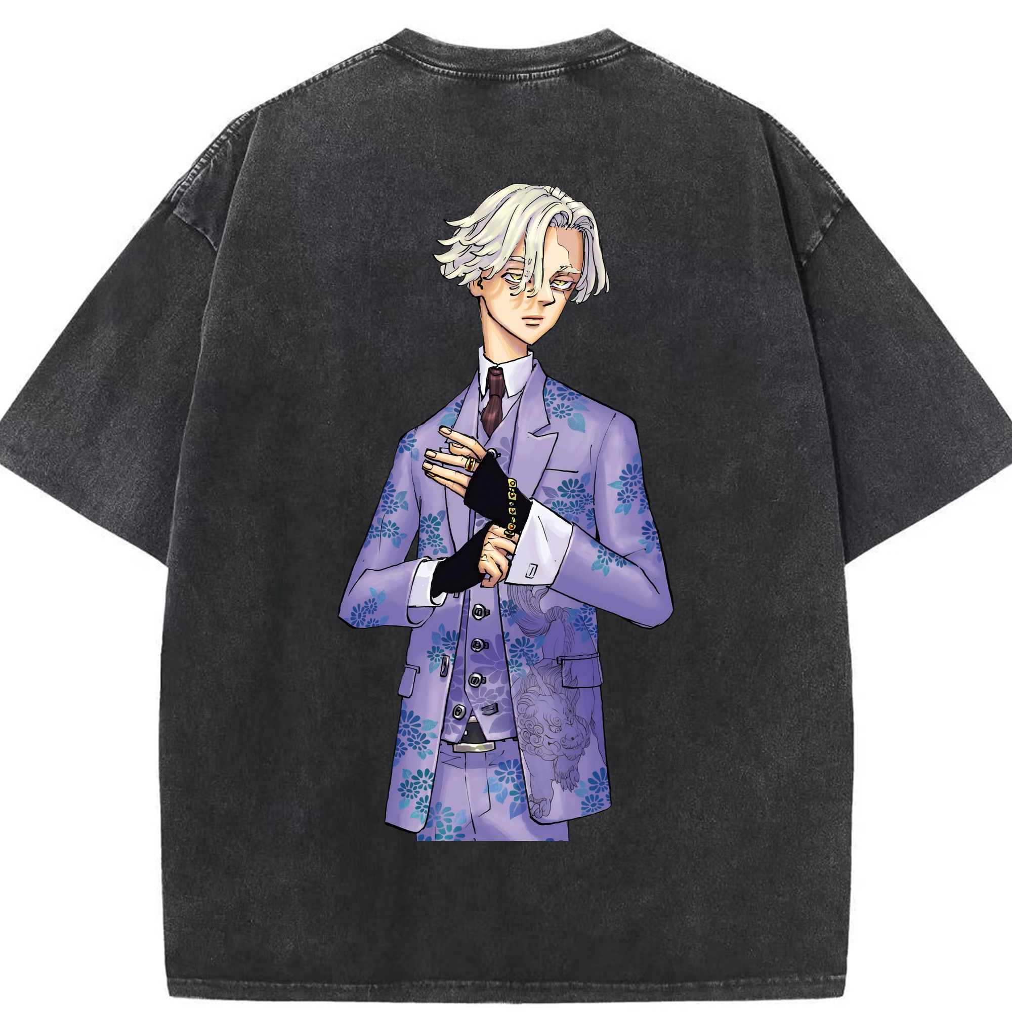 （画像用） 東京リベンジャーズ Tokyo Revengers 綿100% ヴィンテージ風 半袖Tシャツ（背面プリント）