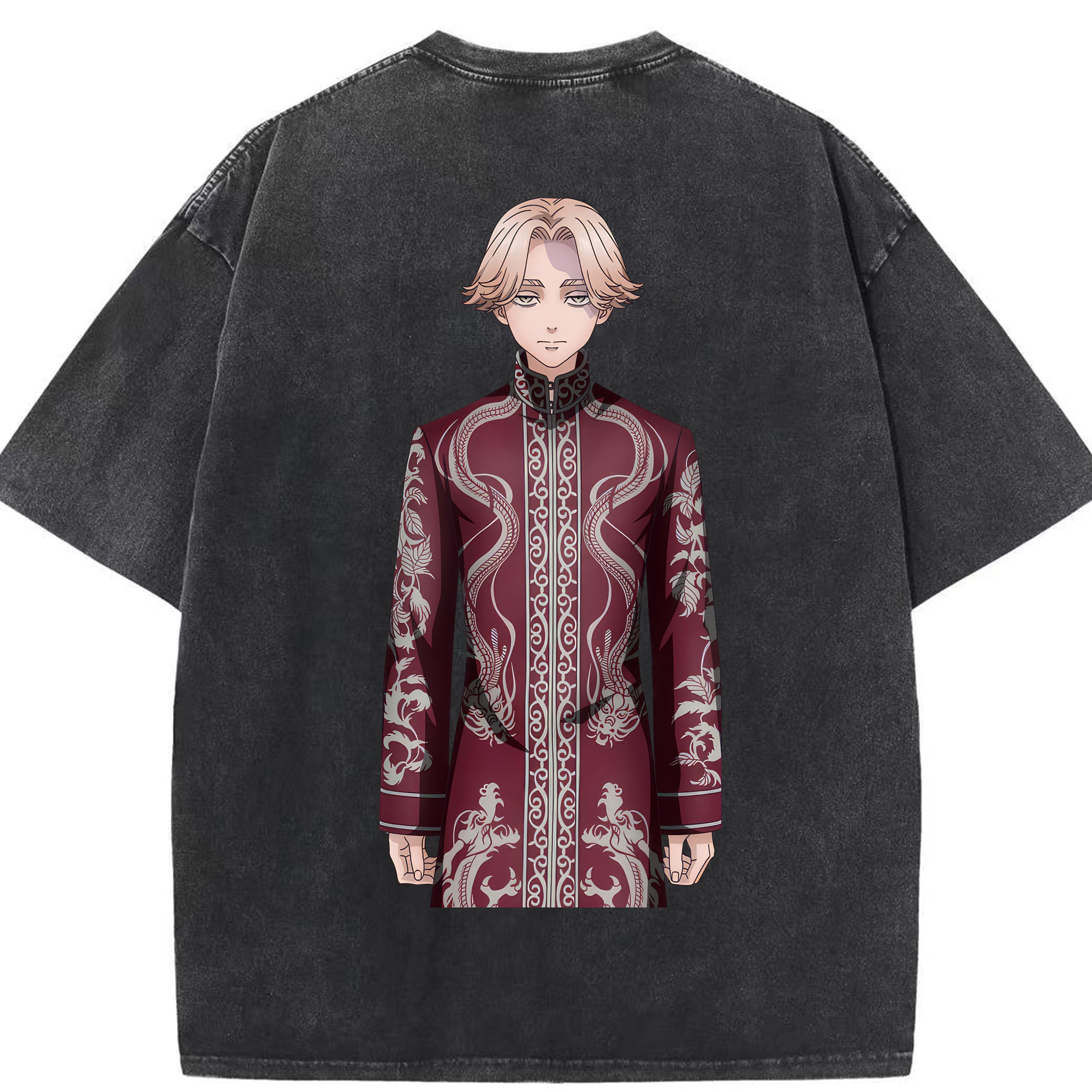（画像用） 東京リベンジャーズ Tokyo Revengers 綿100% ヴィンテージ風 半袖Tシャツ（背面プリント）