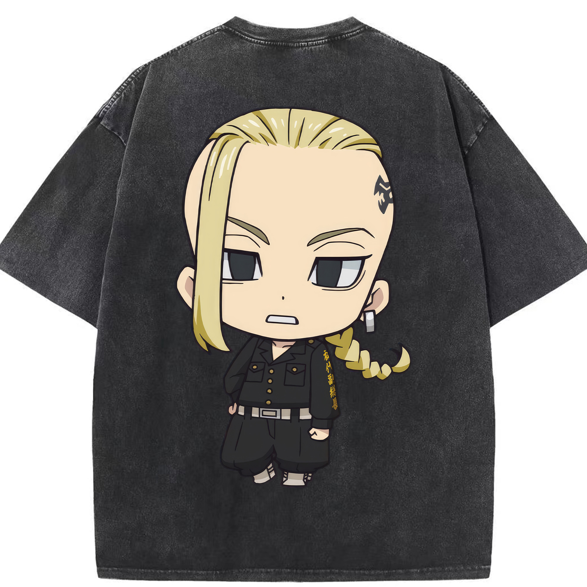 （画像用） 東京リベンジャーズ Tokyo Revengers 綿100% ヴィンテージ風 半袖Tシャツ（背面プリント）