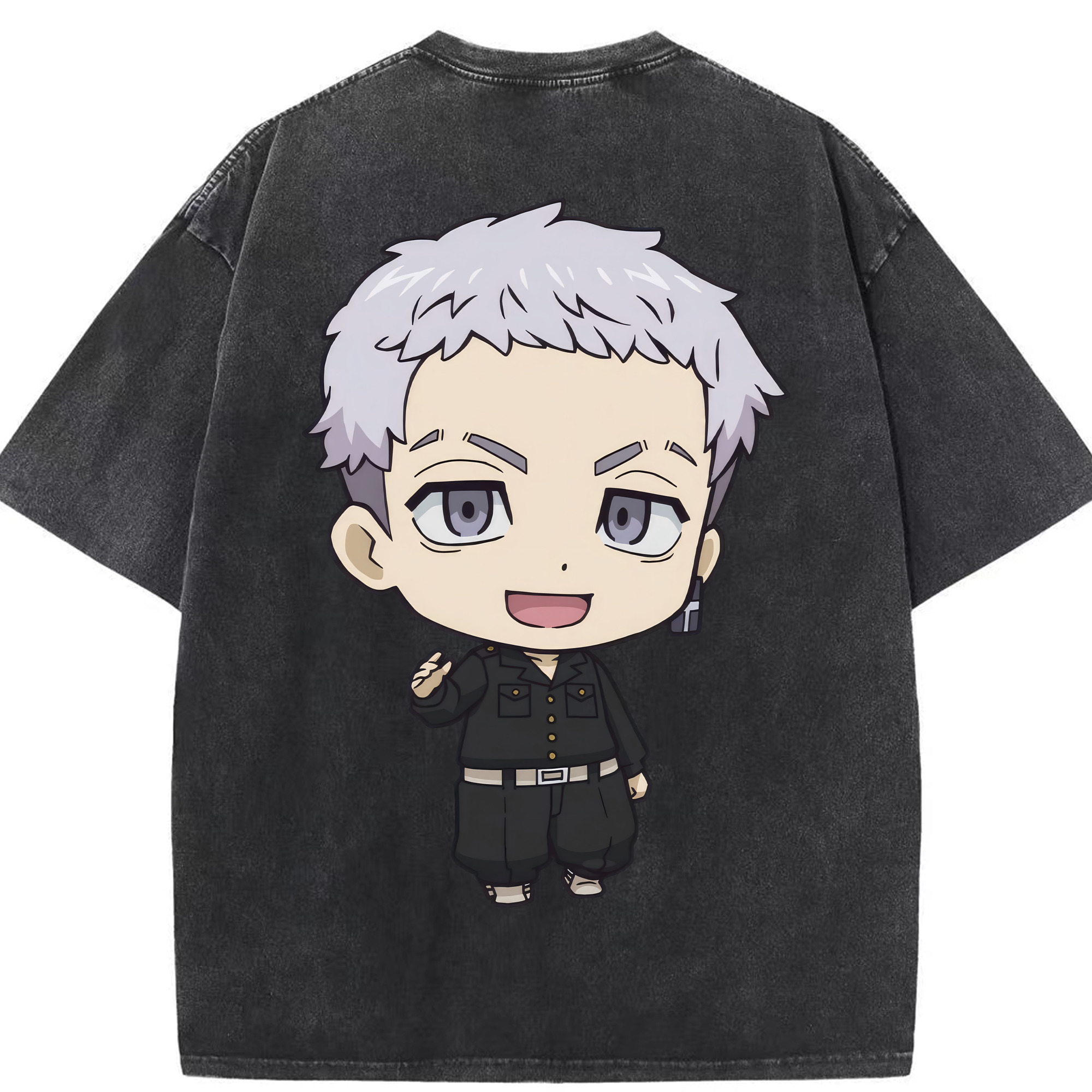 （画像用） 東京リベンジャーズ Tokyo Revengers 綿100% ヴィンテージ風 半袖Tシャツ（背面プリント）