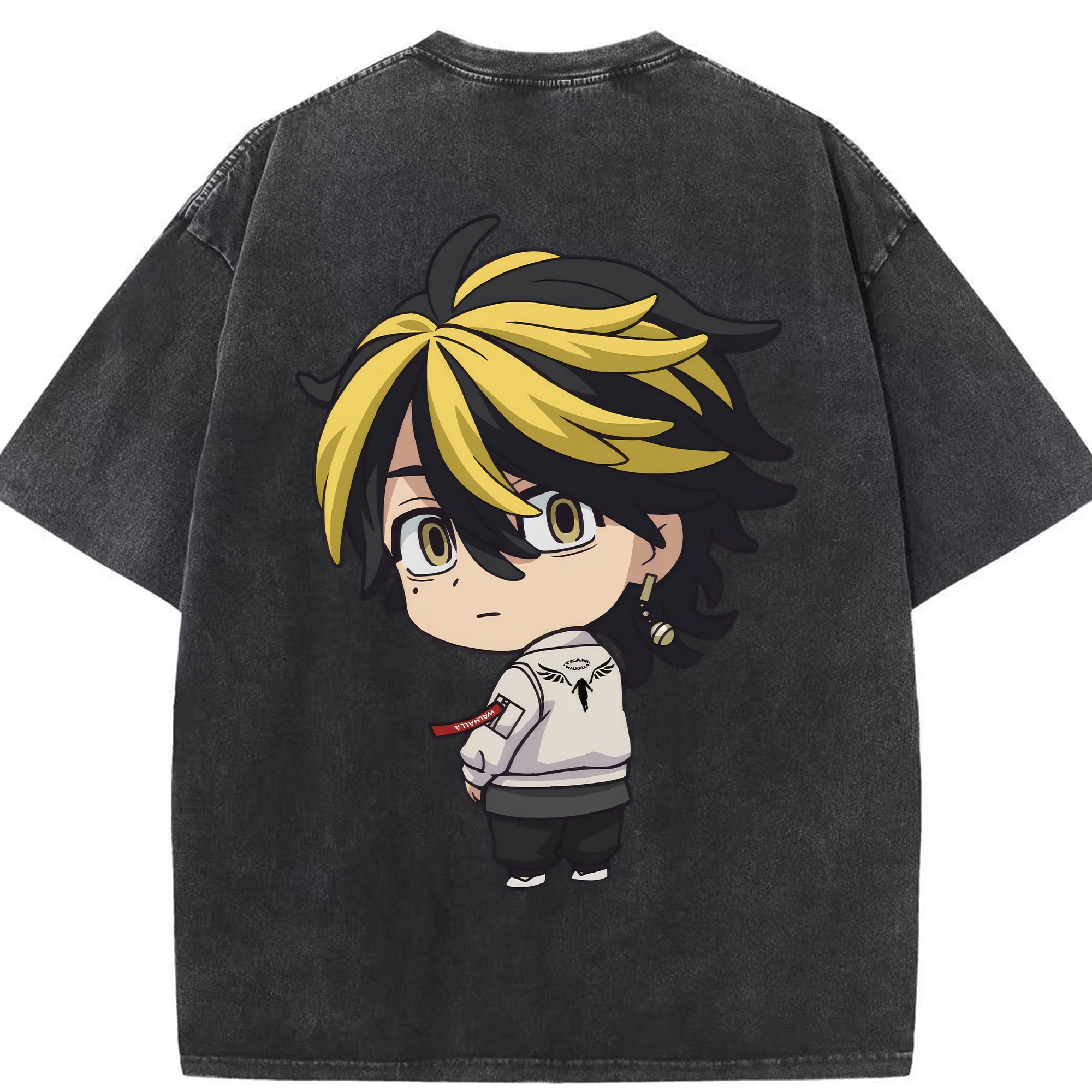 （画像用） 東京リベンジャーズ Tokyo Revengers 綿100% ヴィンテージ風 半袖Tシャツ（背面プリント）