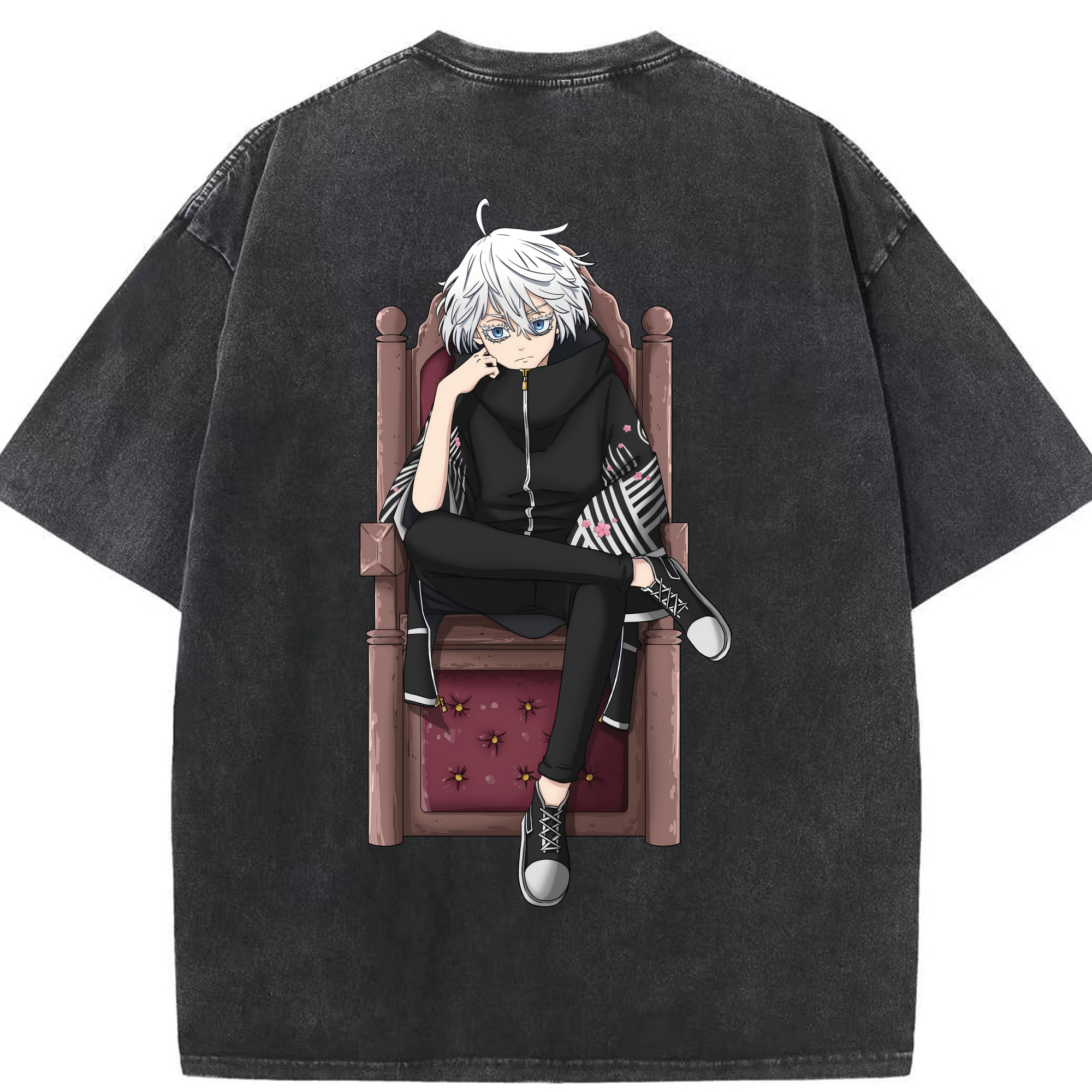 （画像用） 東京リベンジャーズ Tokyo Revengers 綿100% ヴィンテージ風 半袖Tシャツ（背面プリント）