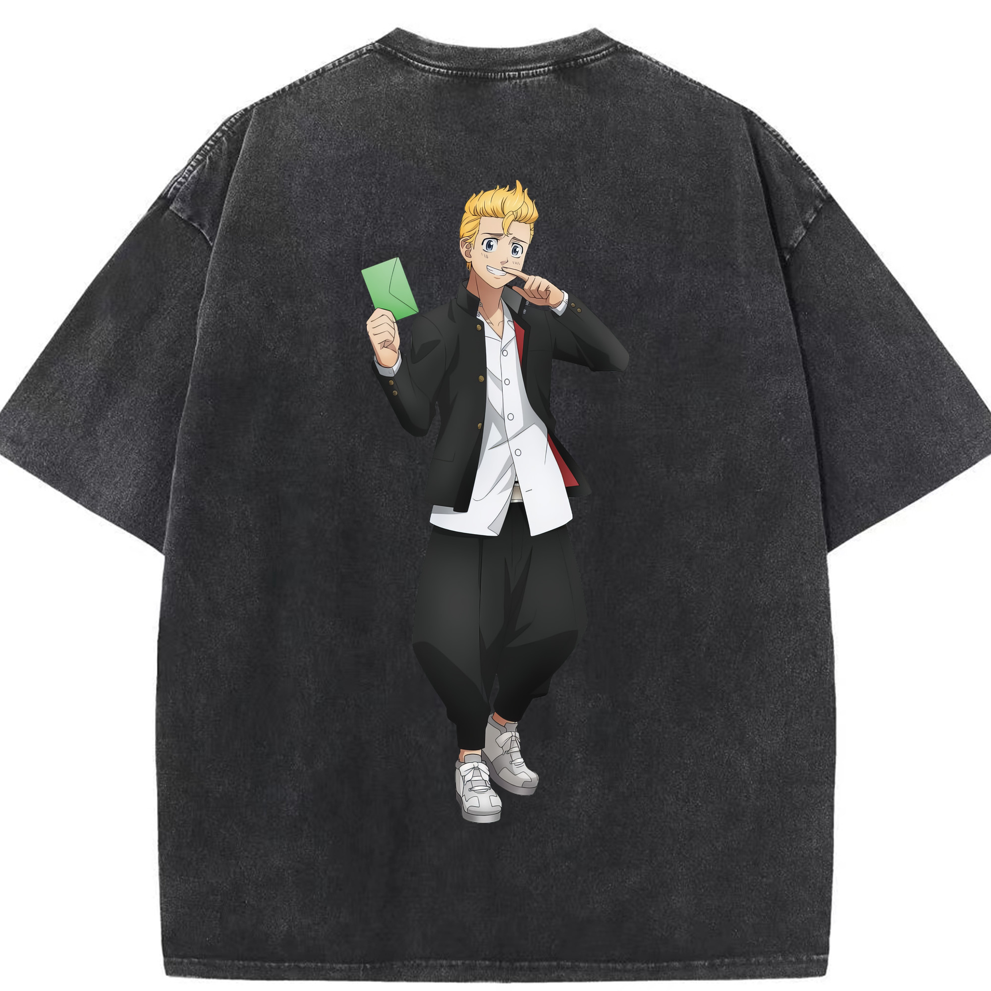 （画像用） 東京リベンジャーズ Tokyo Revengers 綿100% ヴィンテージ風 半袖Tシャツ（背面プリント）