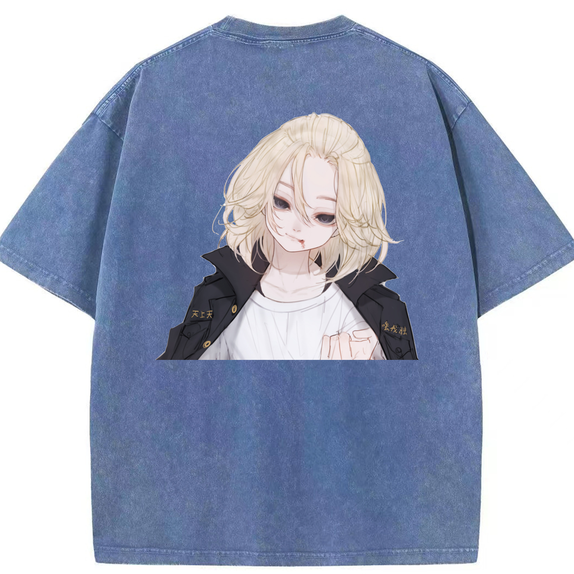 （画像用） 東京リベンジャーズ Tokyo Revengers 綿100% ヴィンテージ風 半袖Tシャツ（背面プリント）