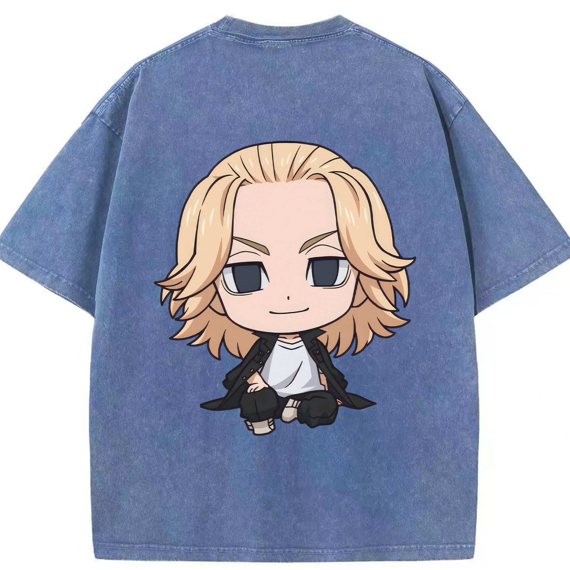 （画像用） 東京リベンジャーズ Tokyo Revengers 綿100% ヴィンテージ風 半袖Tシャツ（背面プリント）