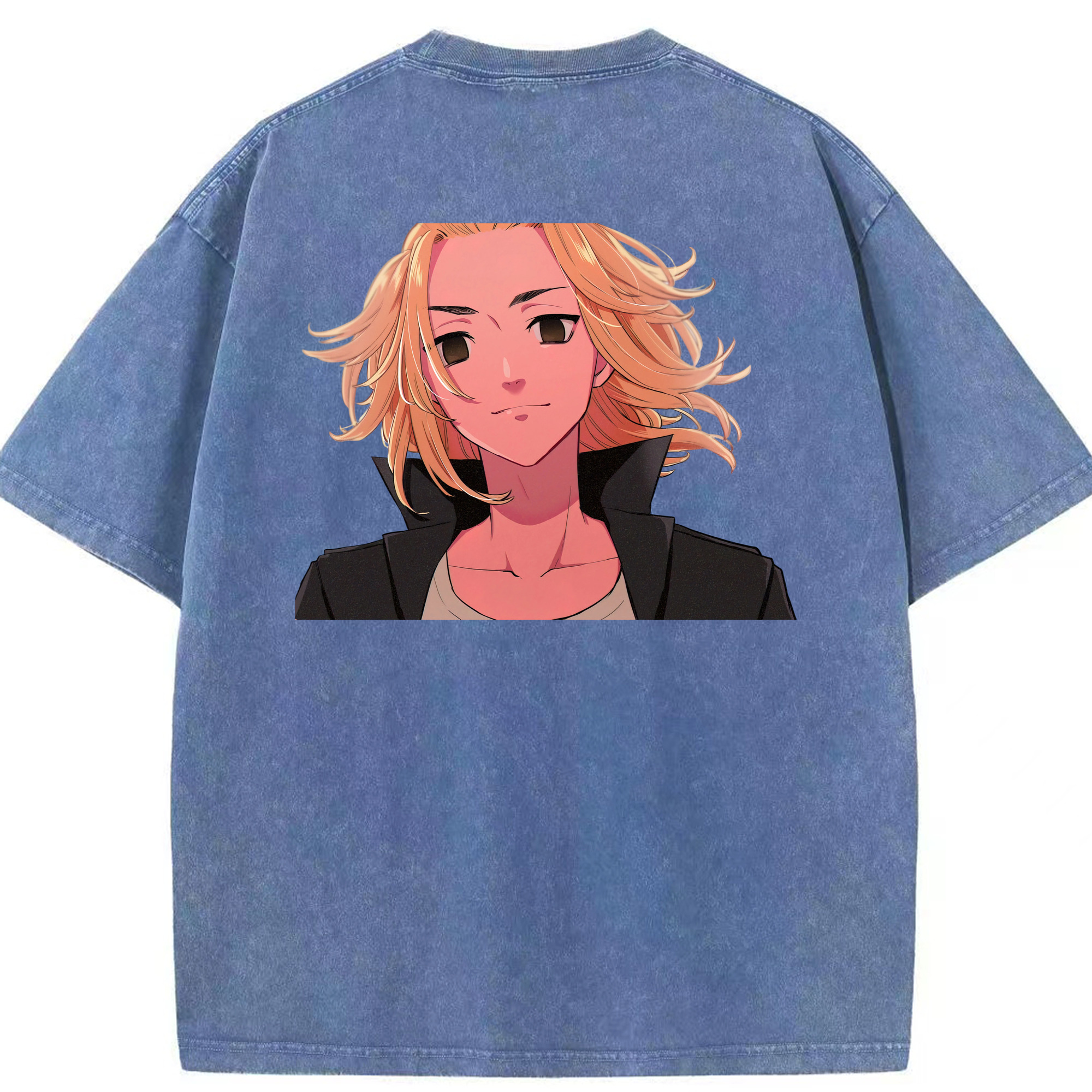 （画像用） 東京リベンジャーズ Tokyo Revengers 綿100% ヴィンテージ風 半袖Tシャツ（背面プリント）