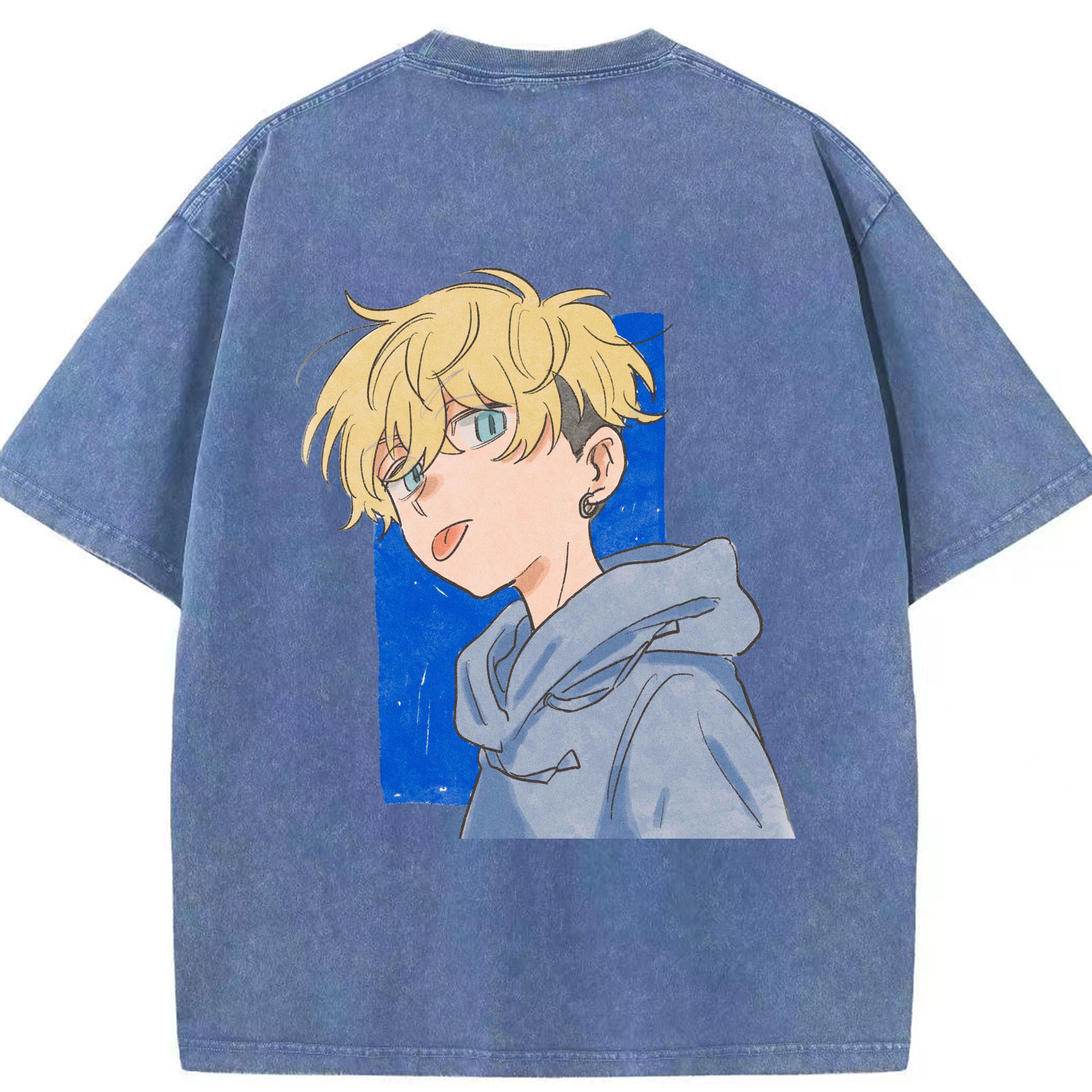 （画像用） 東京リベンジャーズ Tokyo Revengers 綿100% ヴィンテージ風 半袖Tシャツ（背面プリント）