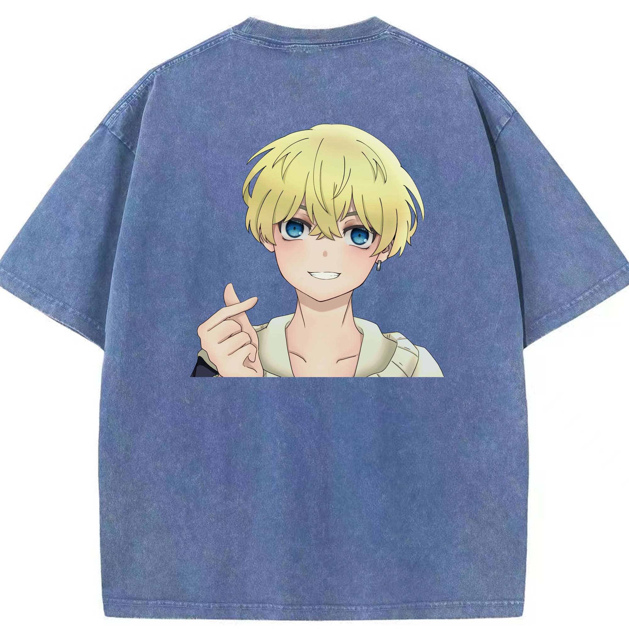 （画像用） 東京リベンジャーズ Tokyo Revengers 綿100% ヴィンテージ風 半袖Tシャツ（背面プリント）