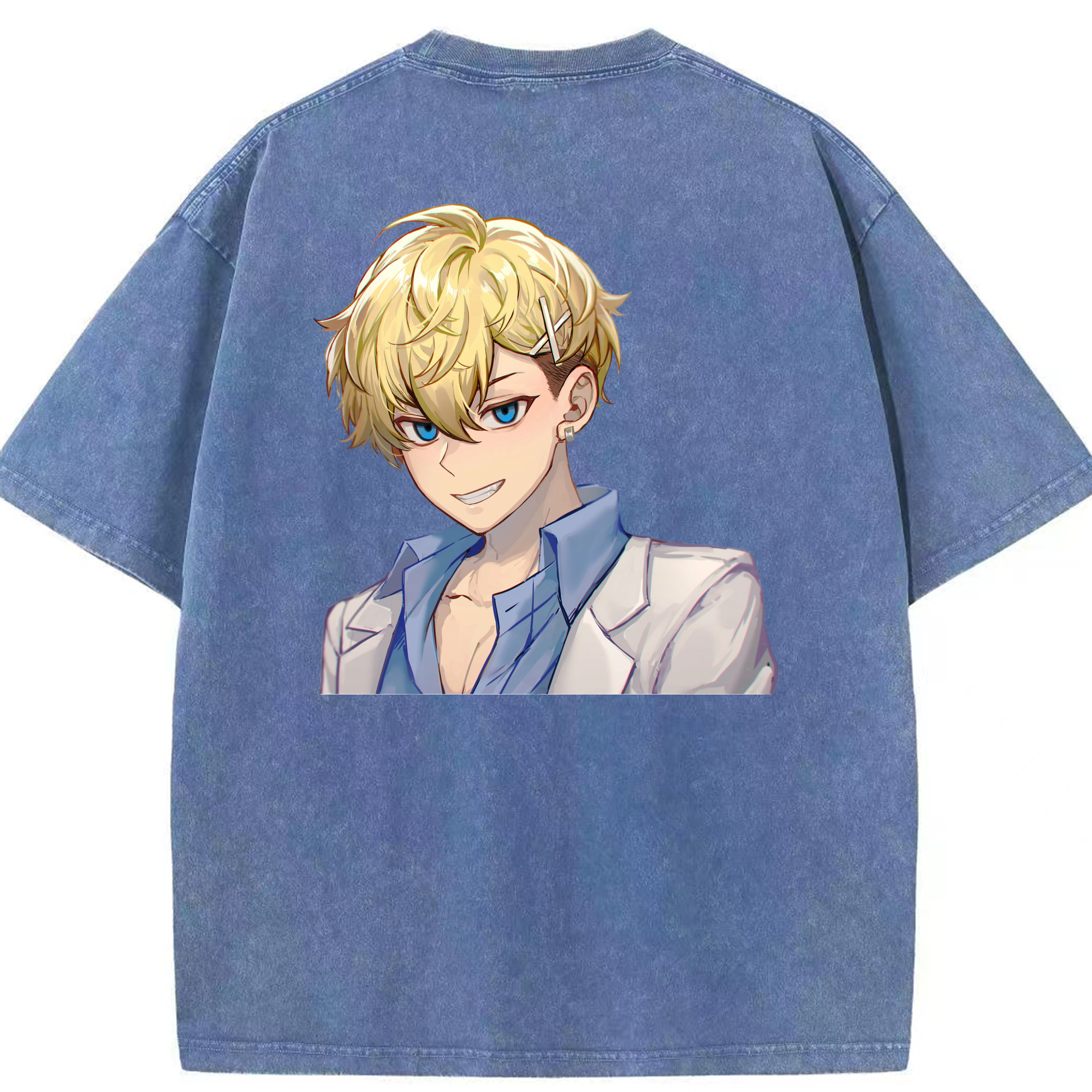 （画像用） 東京リベンジャーズ Tokyo Revengers 綿100% ヴィンテージ風 半袖Tシャツ（背面プリント）