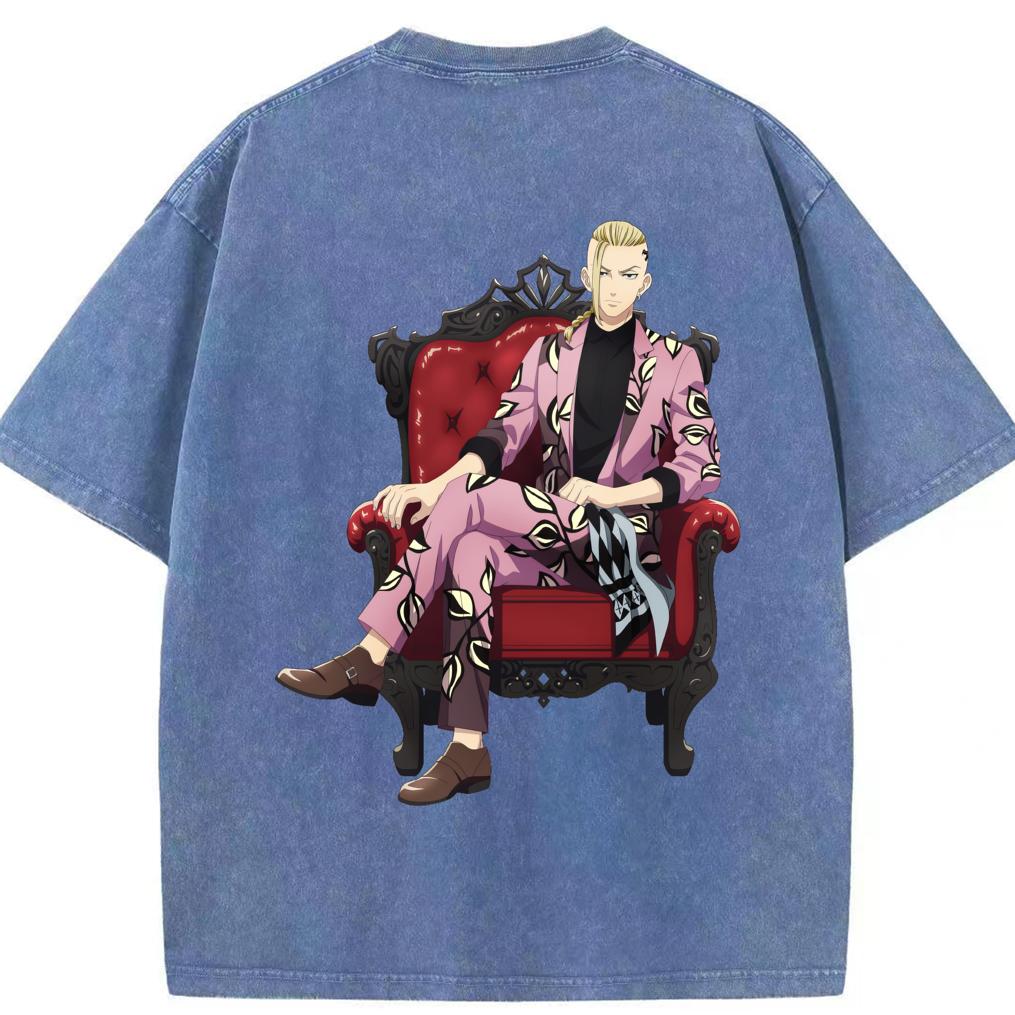（画像用） 東京リベンジャーズ Tokyo Revengers 綿100% ヴィンテージ風 半袖Tシャツ（背面プリント）