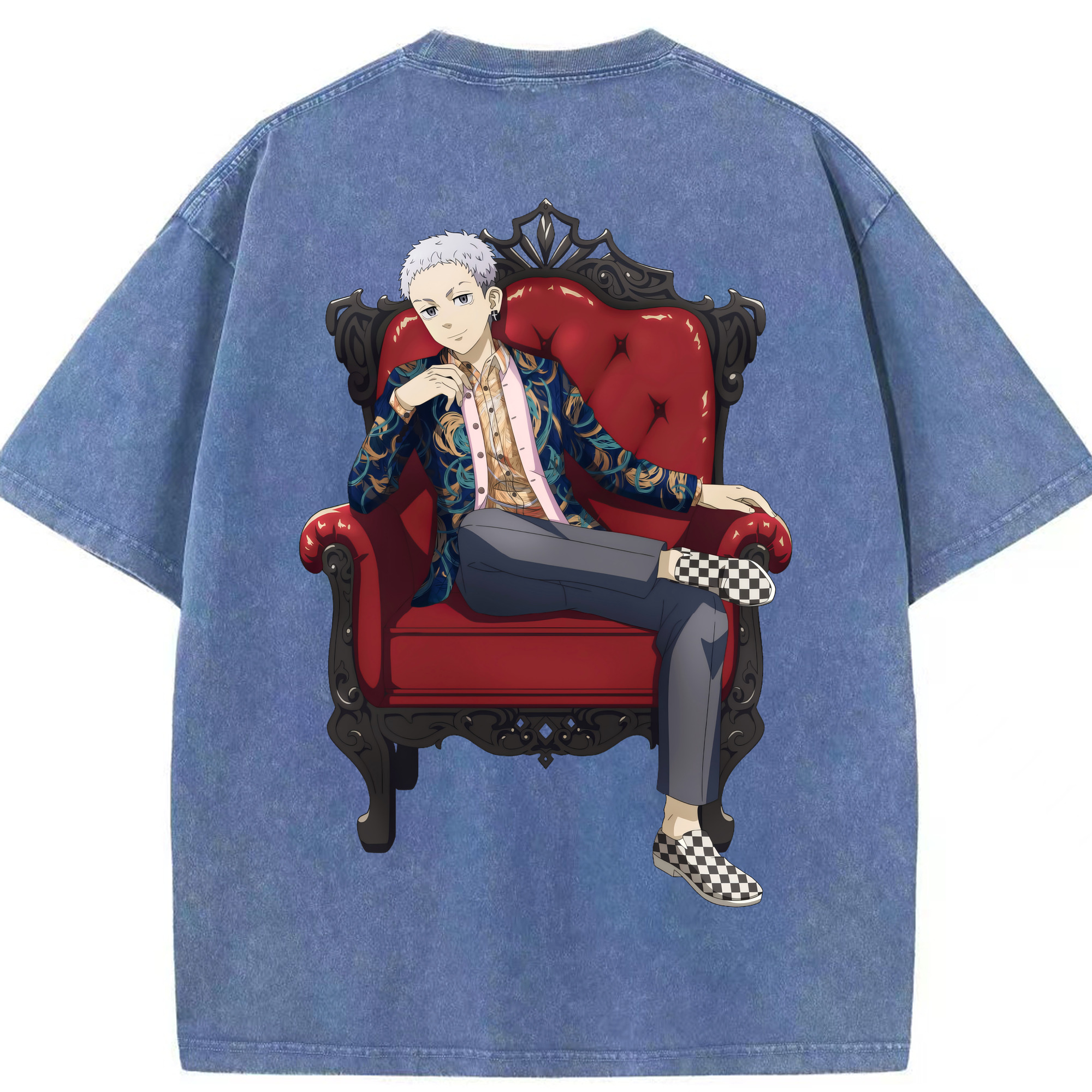 （画像用） 東京リベンジャーズ Tokyo Revengers 綿100% ヴィンテージ風 半袖Tシャツ（背面プリント）