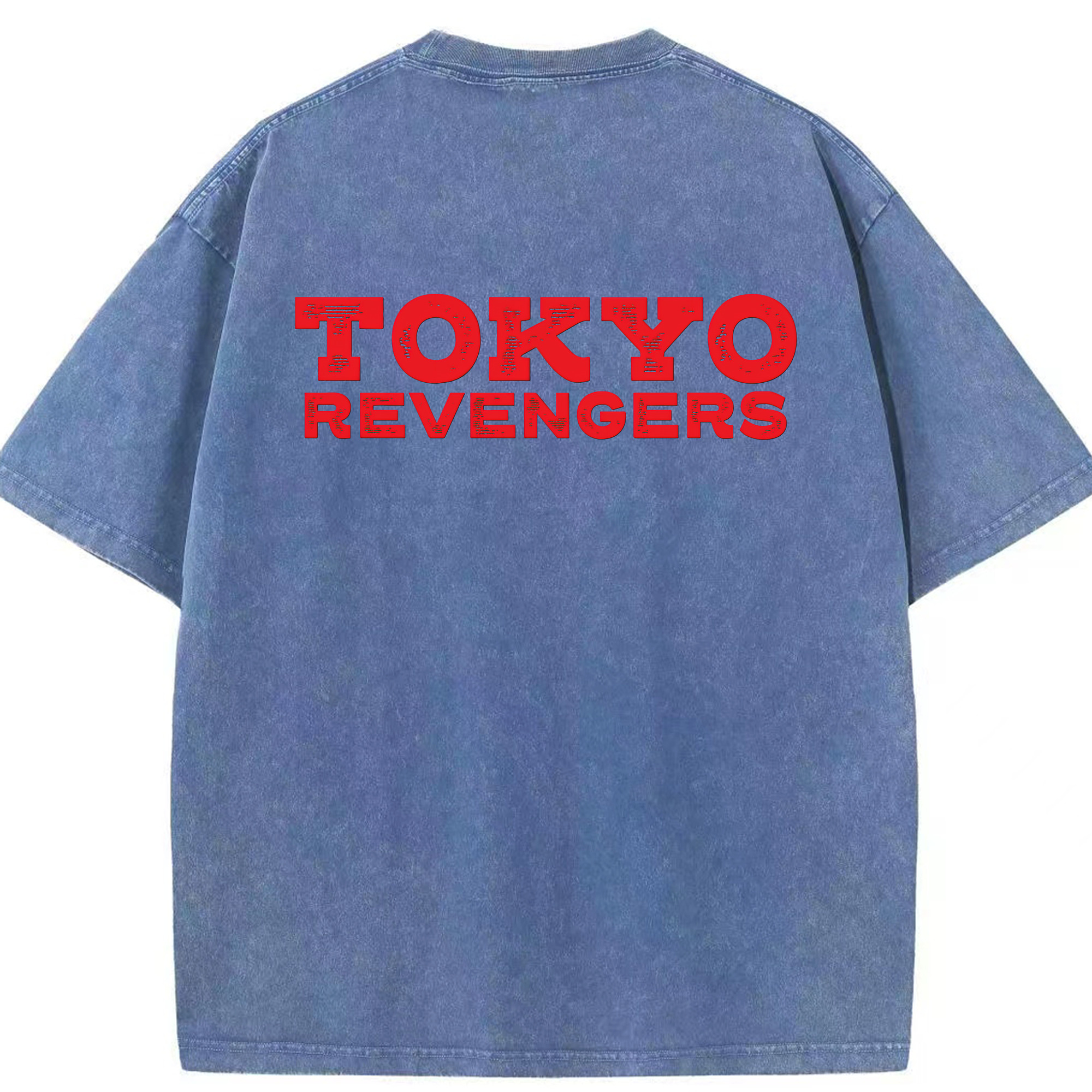 （画像用） 東京リベンジャーズ Tokyo Revengers 綿100% ヴィンテージ風 半袖Tシャツ（背面プリント）