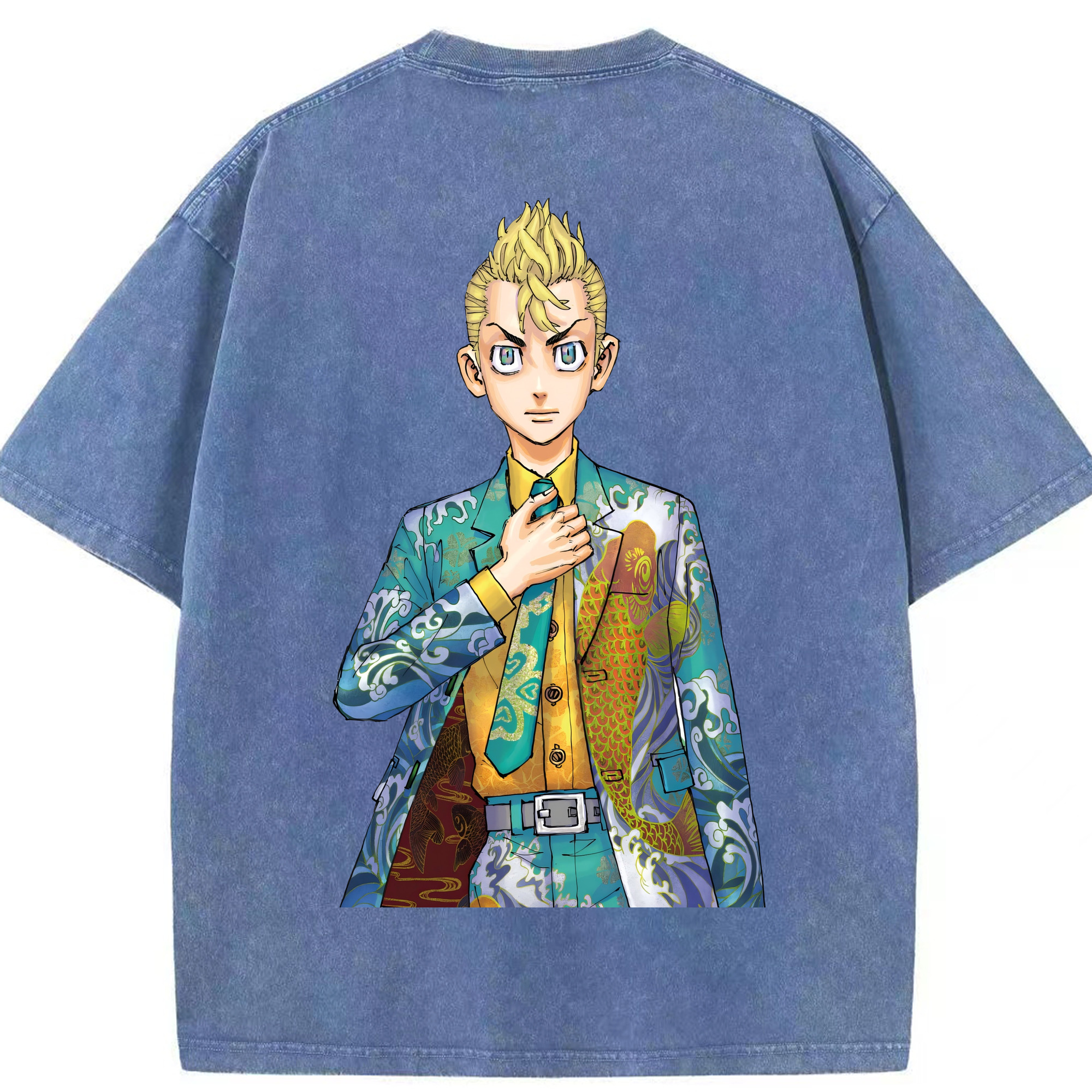 （画像用） 東京リベンジャーズ Tokyo Revengers 綿100% ヴィンテージ風 半袖Tシャツ（背面プリント）