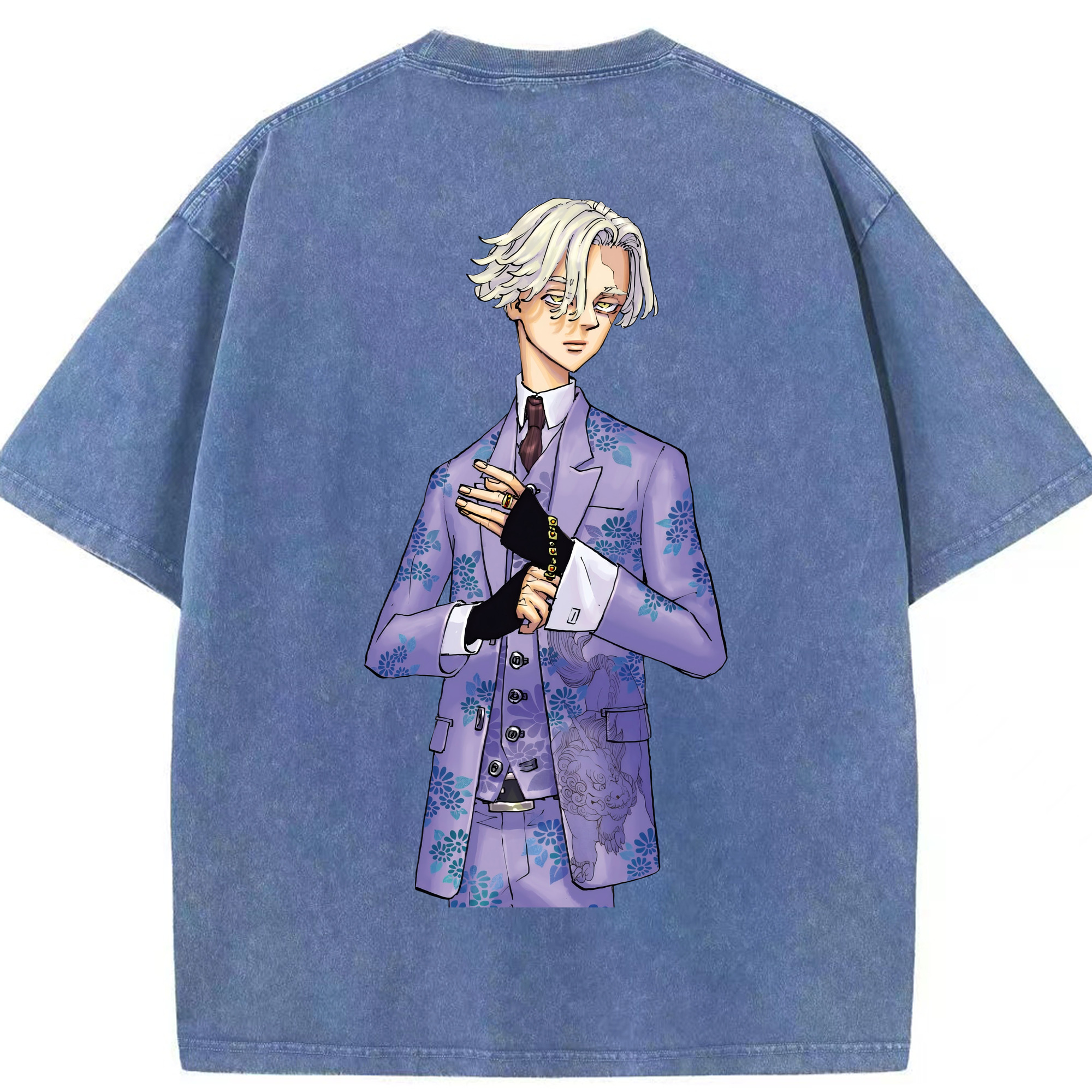 （画像用） 東京リベンジャーズ Tokyo Revengers 綿100% ヴィンテージ風 半袖Tシャツ（背面プリント）