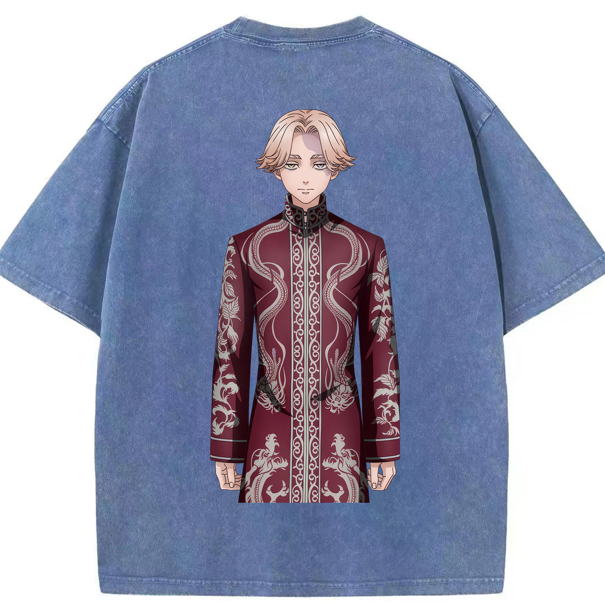 （画像用） 東京リベンジャーズ Tokyo Revengers 綿100% ヴィンテージ風 半袖Tシャツ（背面プリント）