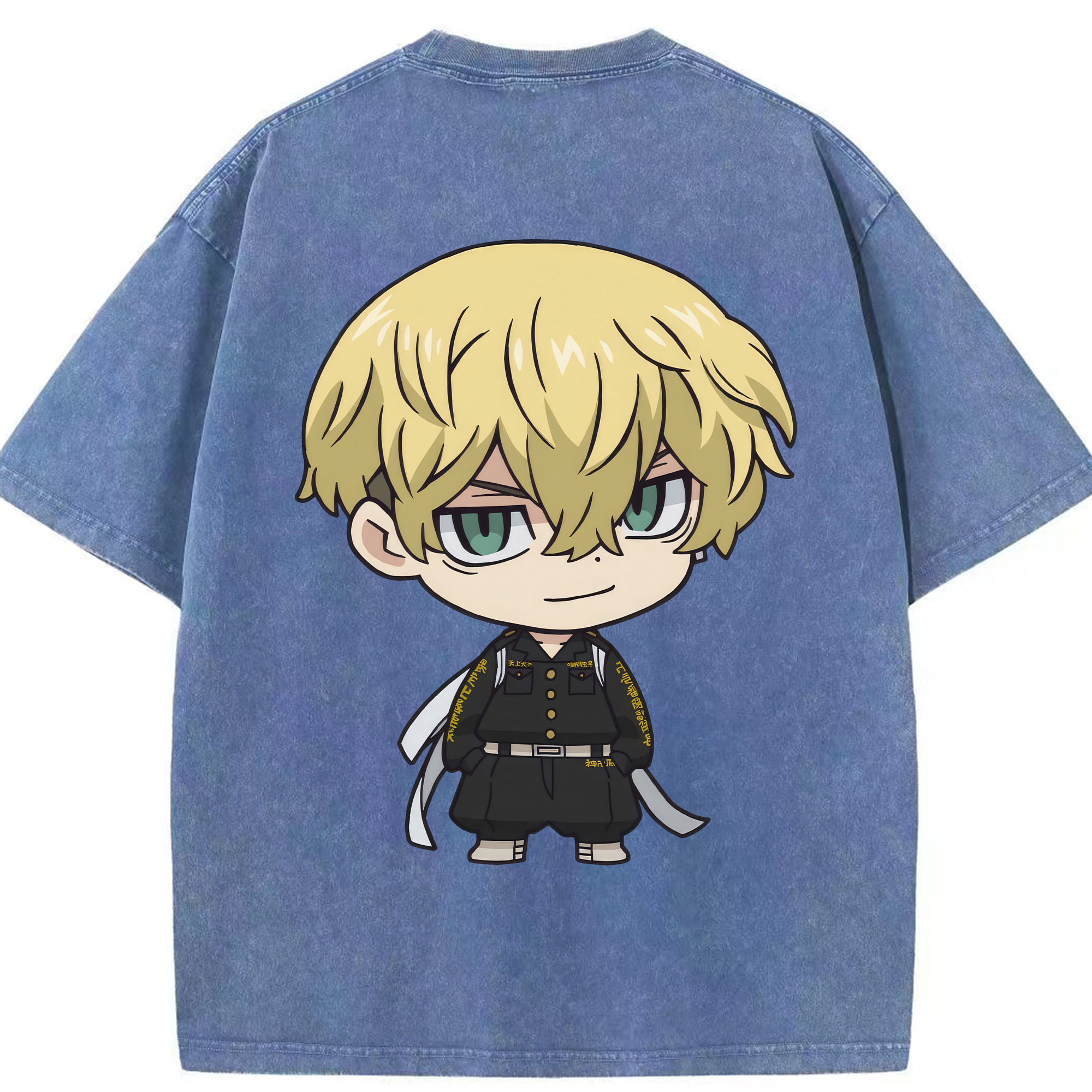 （画像用） 東京リベンジャーズ Tokyo Revengers 綿100% ヴィンテージ風 半袖Tシャツ（背面プリント）