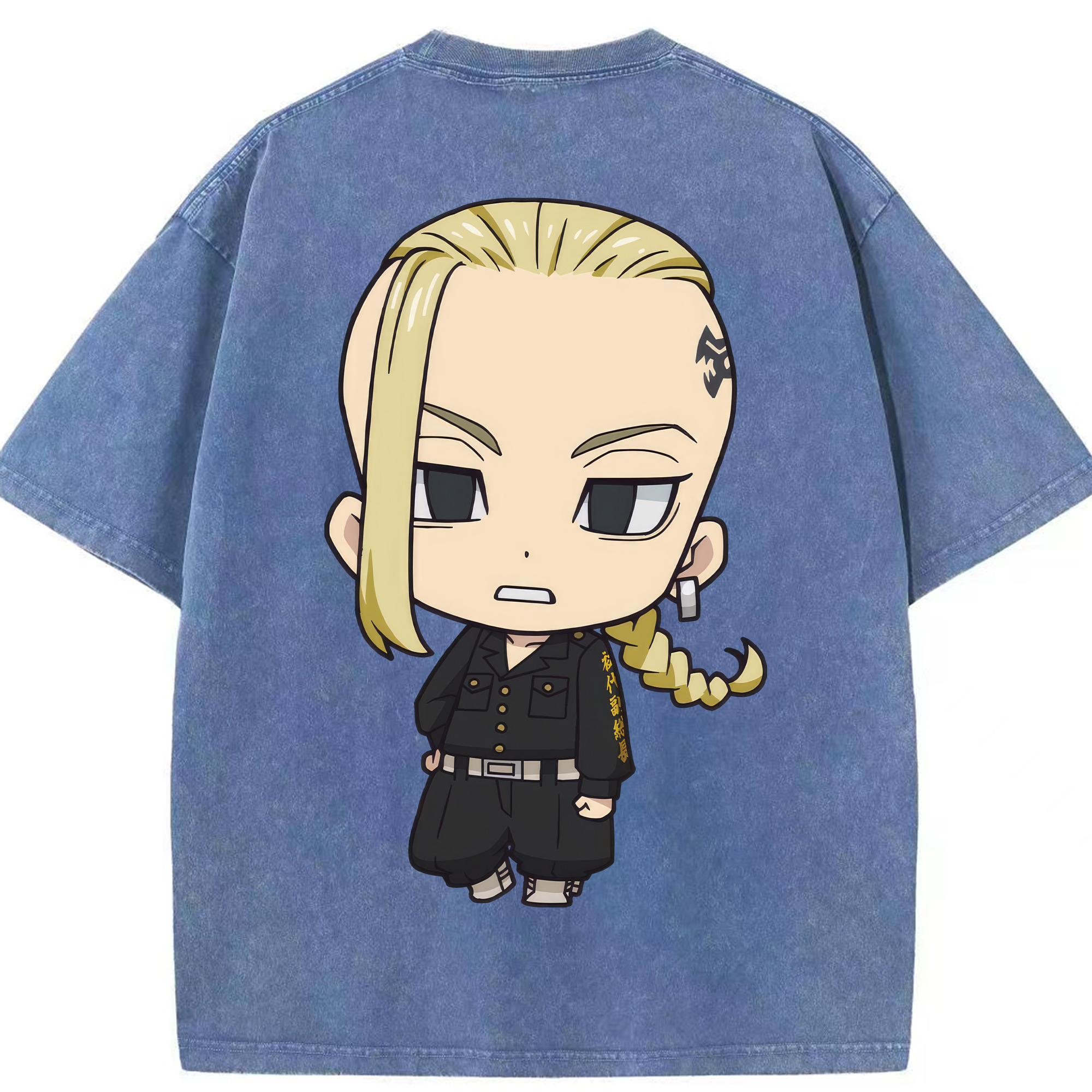 （画像用） 東京リベンジャーズ Tokyo Revengers 綿100% ヴィンテージ風 半袖Tシャツ（背面プリント）