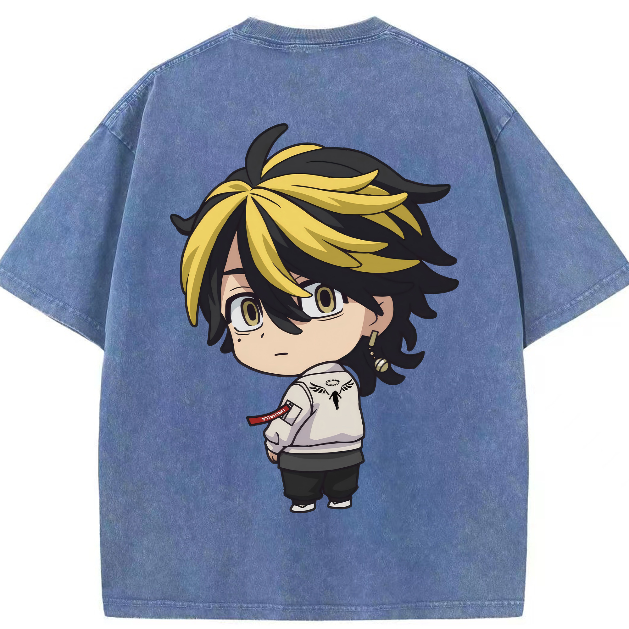 （画像用） 東京リベンジャーズ Tokyo Revengers 綿100% ヴィンテージ風 半袖Tシャツ（背面プリント）