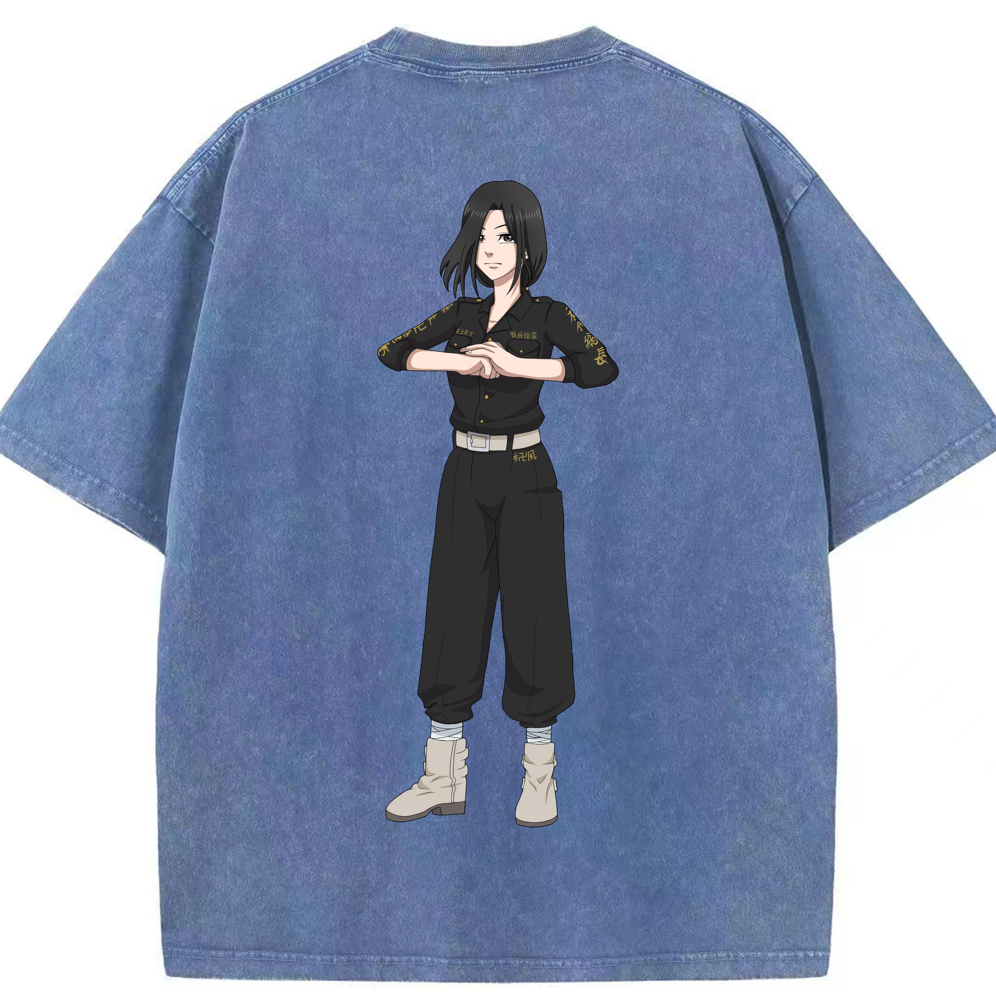 （画像用） 東京リベンジャーズ Tokyo Revengers 綿100% ヴィンテージ風 半袖Tシャツ（背面プリント）