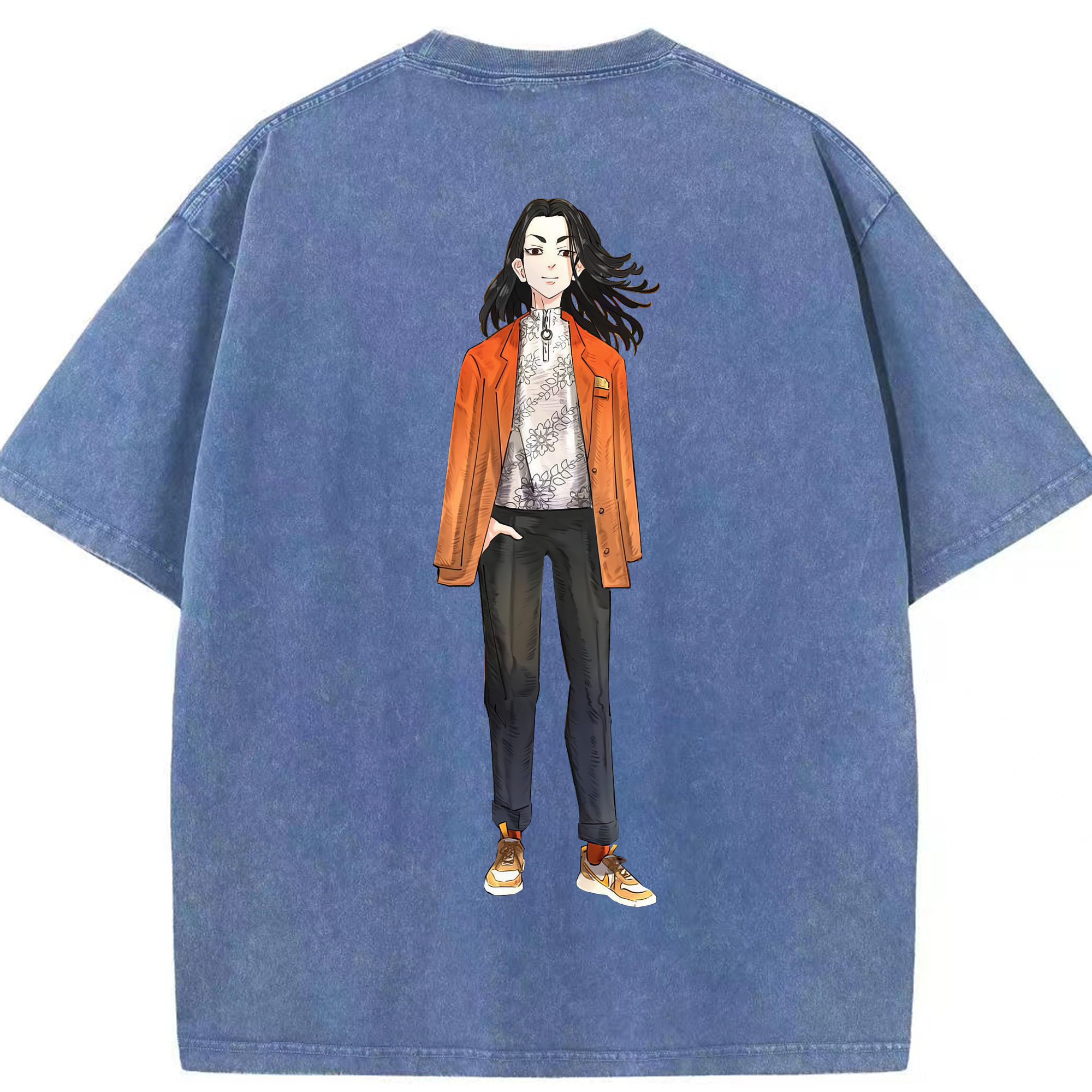 （画像用） 東京リベンジャーズ Tokyo Revengers 綿100% ヴィンテージ風 半袖Tシャツ（背面プリント）