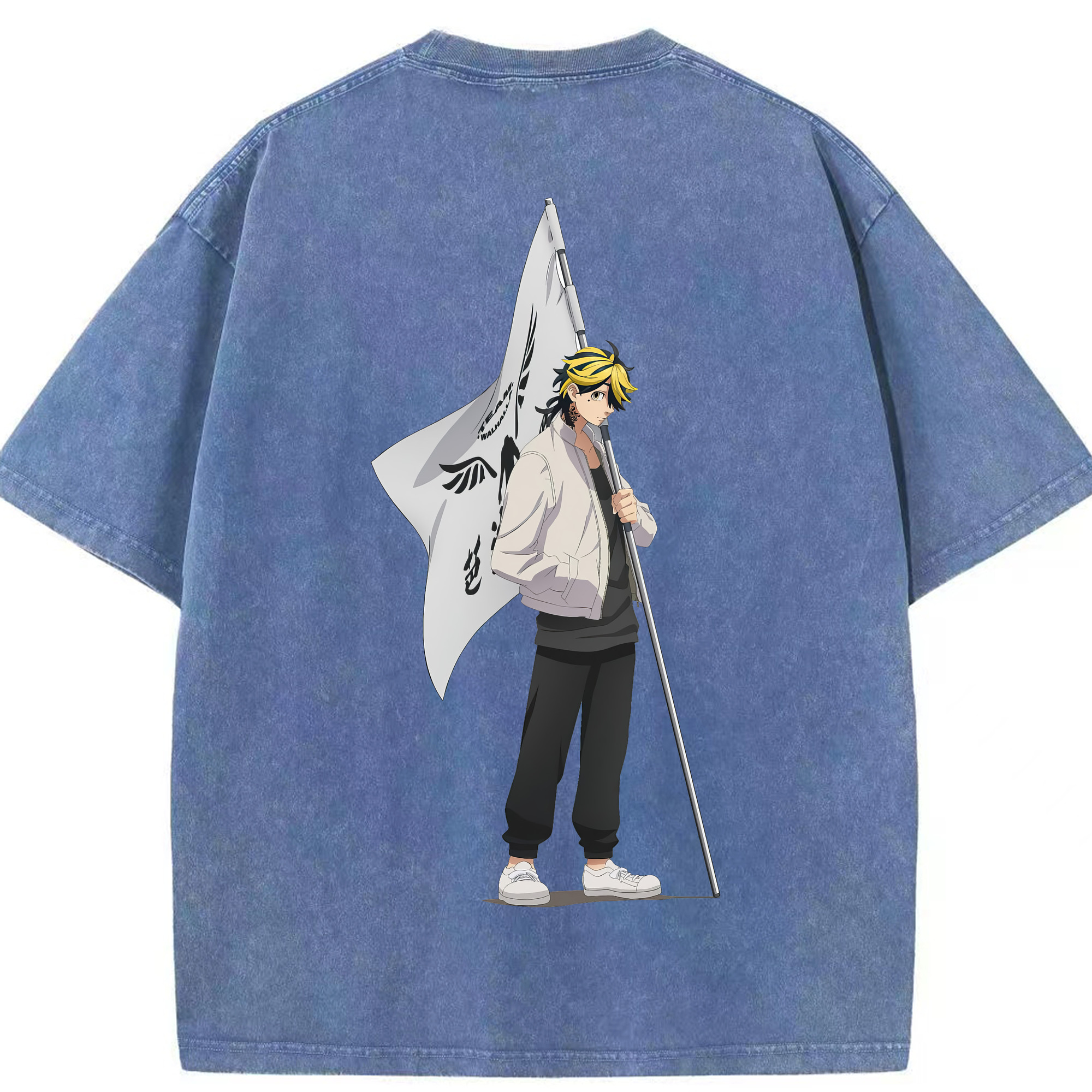 （画像用） 東京リベンジャーズ Tokyo Revengers 綿100% ヴィンテージ風 半袖Tシャツ（背面プリント）