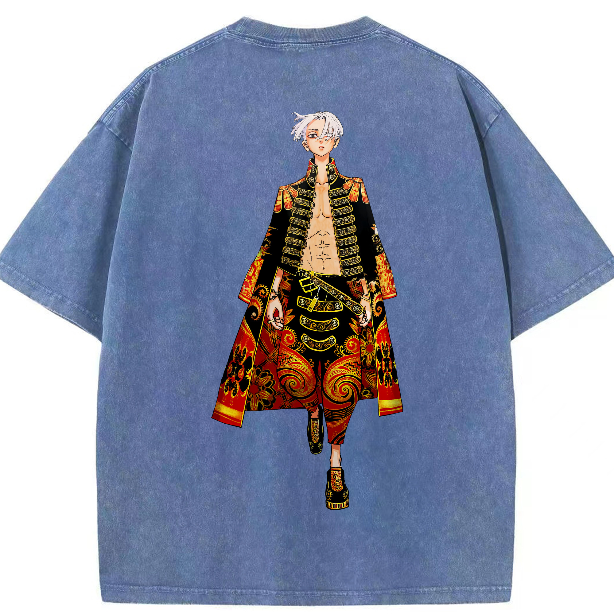 （画像用） 東京リベンジャーズ Tokyo Revengers 綿100% ヴィンテージ風 半袖Tシャツ（背面プリント）