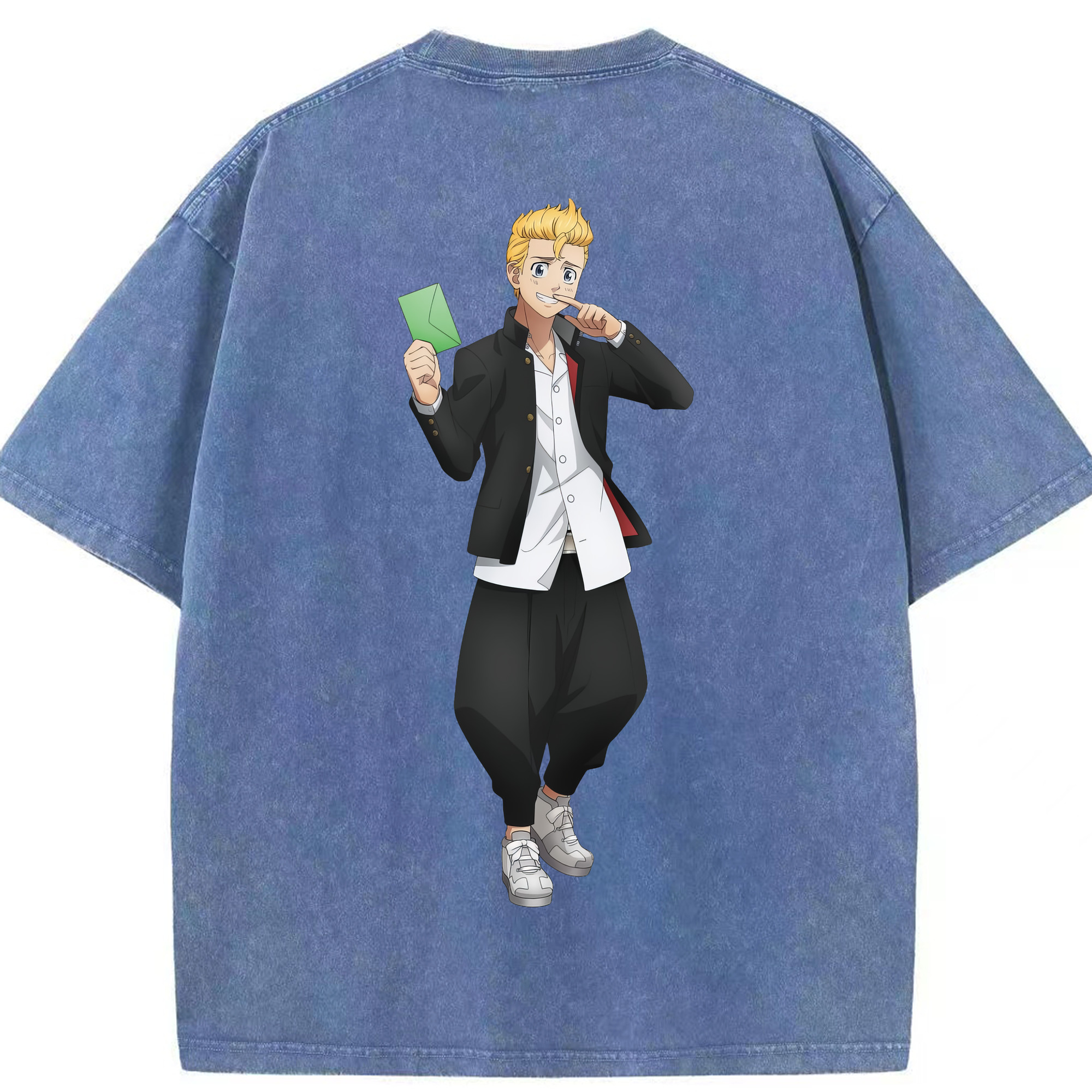 （画像用） 東京リベンジャーズ Tokyo Revengers 綿100% ヴィンテージ風 半袖Tシャツ（背面プリント）