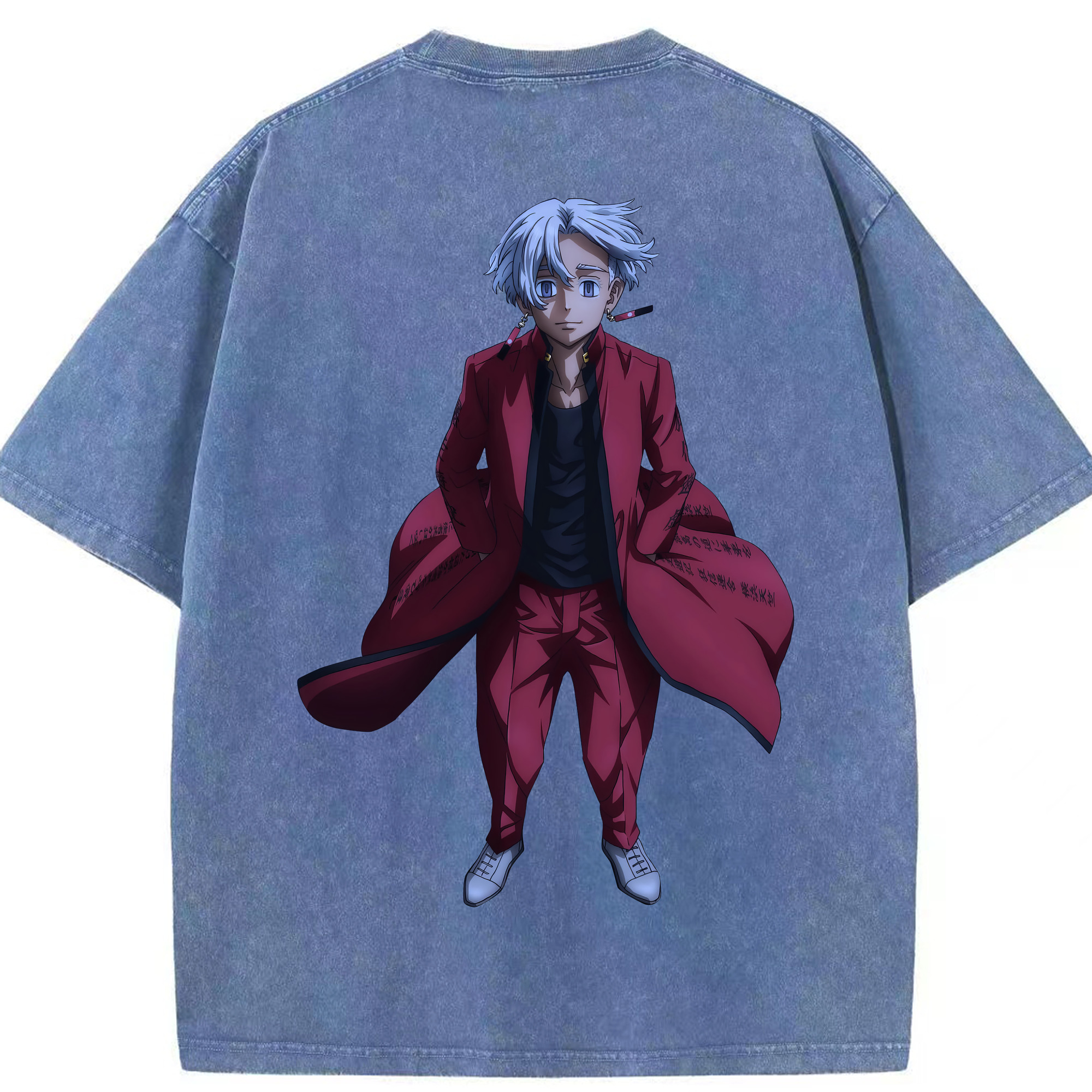（画像用） 東京リベンジャーズ Tokyo Revengers 綿100% ヴィンテージ風 半袖Tシャツ（背面プリント）