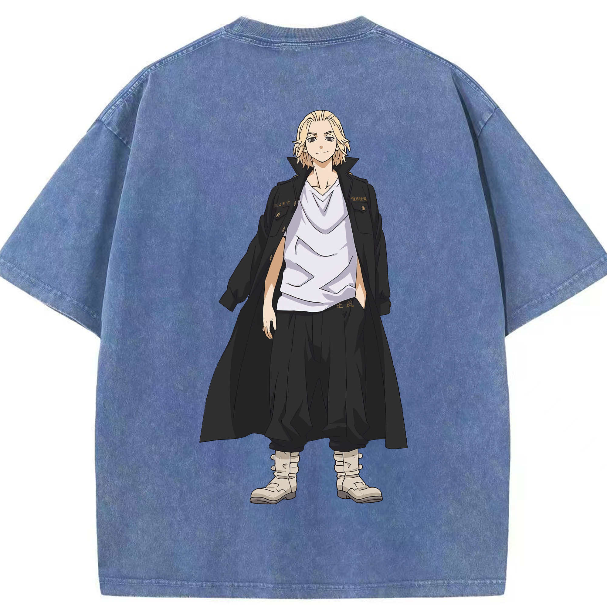 （画像用） 東京リベンジャーズ Tokyo Revengers 綿100% ヴィンテージ風 半袖Tシャツ（背面プリント）