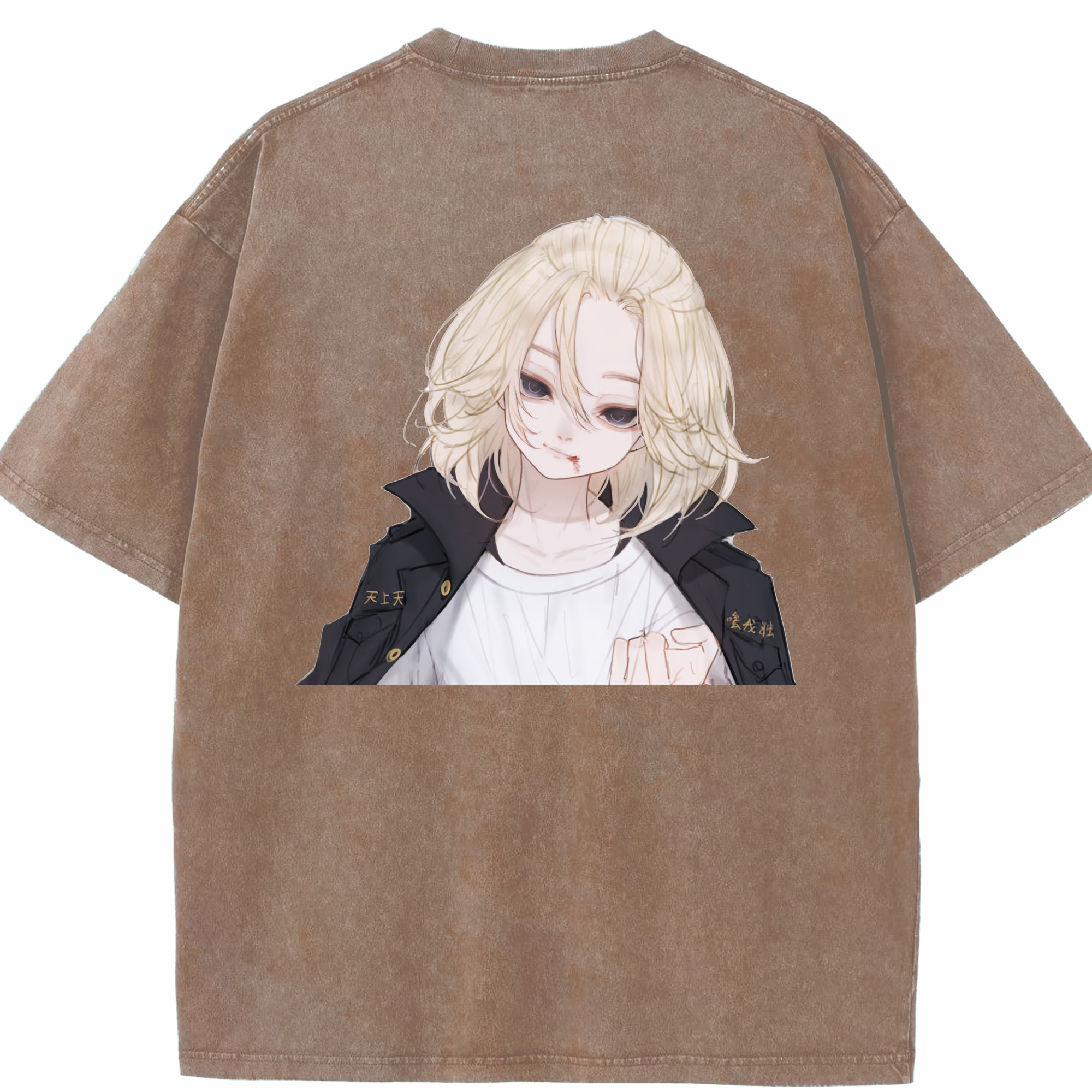 （画像用） 東京リベンジャーズ Tokyo Revengers 綿100% ヴィンテージ風 半袖Tシャツ（背面プリント）