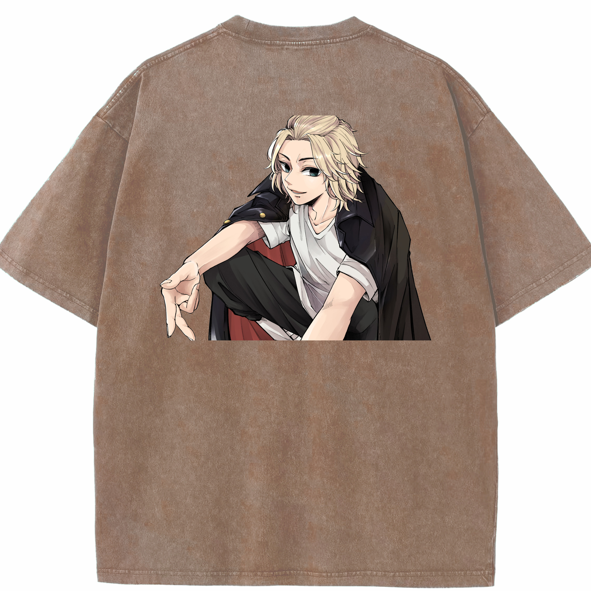 （画像用） 東京リベンジャーズ Tokyo Revengers 綿100% ヴィンテージ風 半袖Tシャツ（背面プリント）