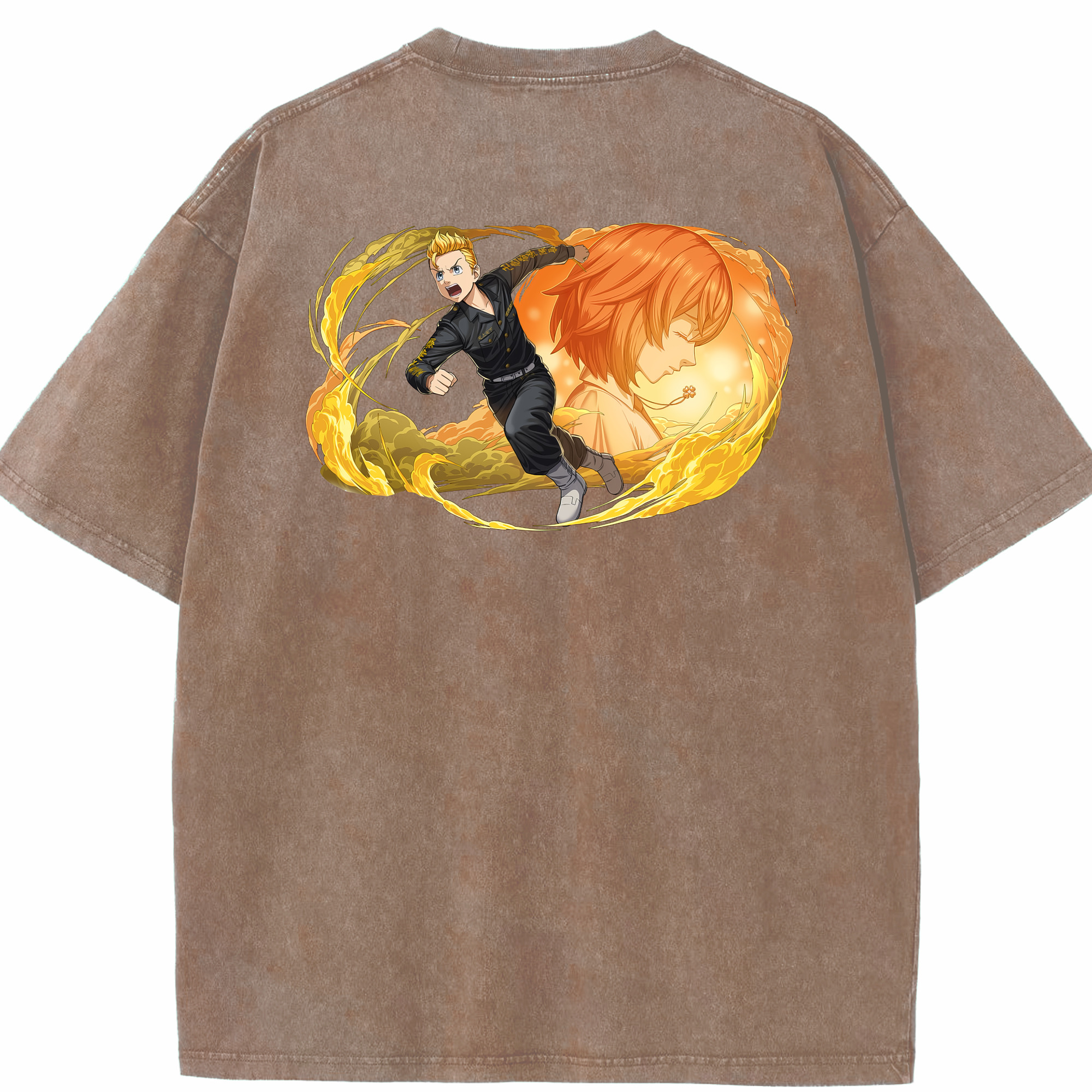（画像用） 東京リベンジャーズ Tokyo Revengers 綿100% ヴィンテージ風 半袖Tシャツ（背面プリント）