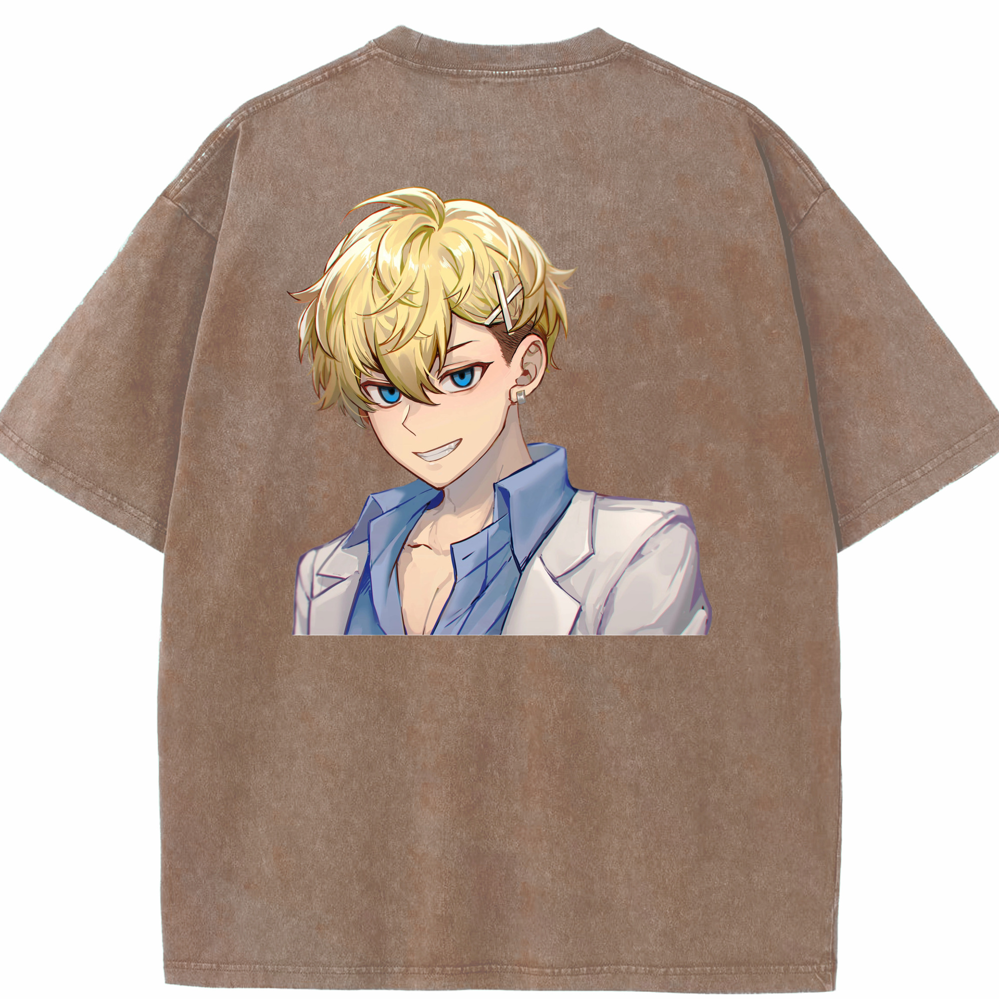 （画像用） 東京リベンジャーズ Tokyo Revengers 綿100% ヴィンテージ風 半袖Tシャツ（背面プリント）