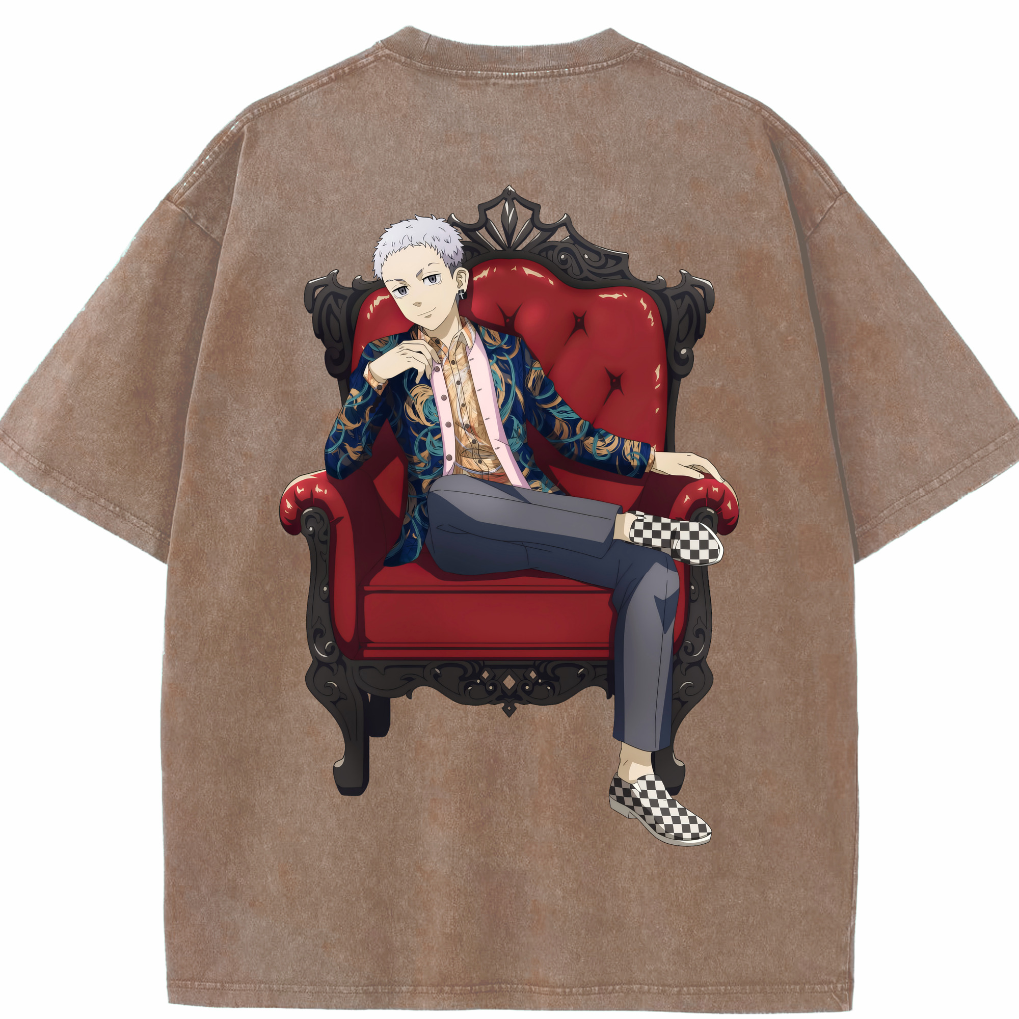 （画像用） 東京リベンジャーズ Tokyo Revengers 綿100% ヴィンテージ風 半袖Tシャツ（背面プリント）
