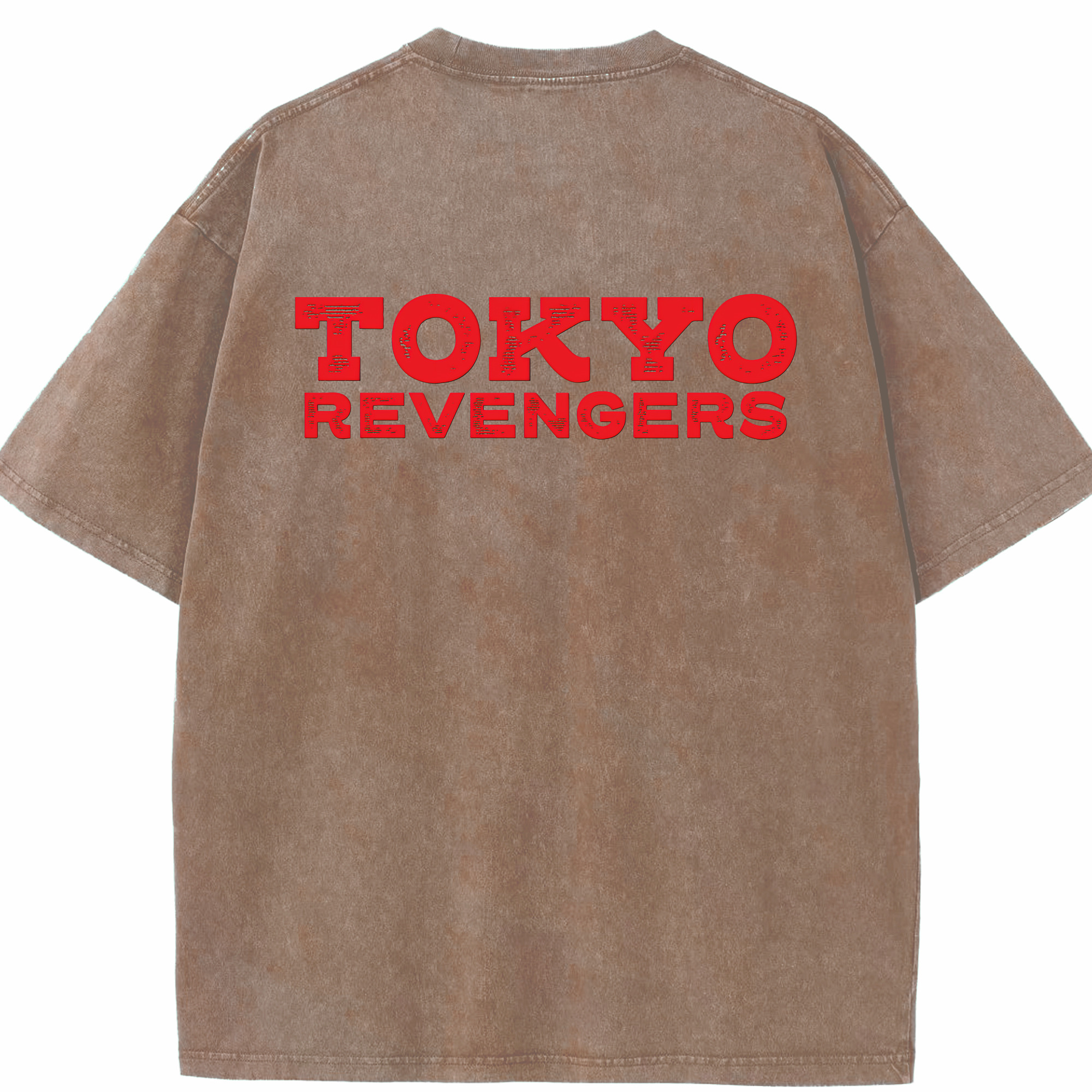 （画像用） 東京リベンジャーズ Tokyo Revengers 綿100% ヴィンテージ風 半袖Tシャツ（背面プリント）