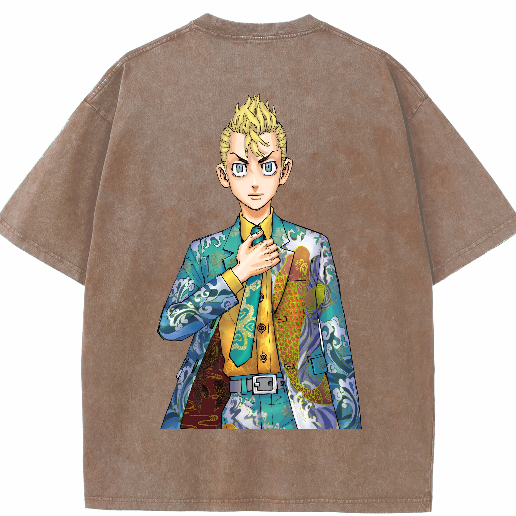 （画像用） 東京リベンジャーズ Tokyo Revengers 綿100% ヴィンテージ風 半袖Tシャツ（背面プリント）
