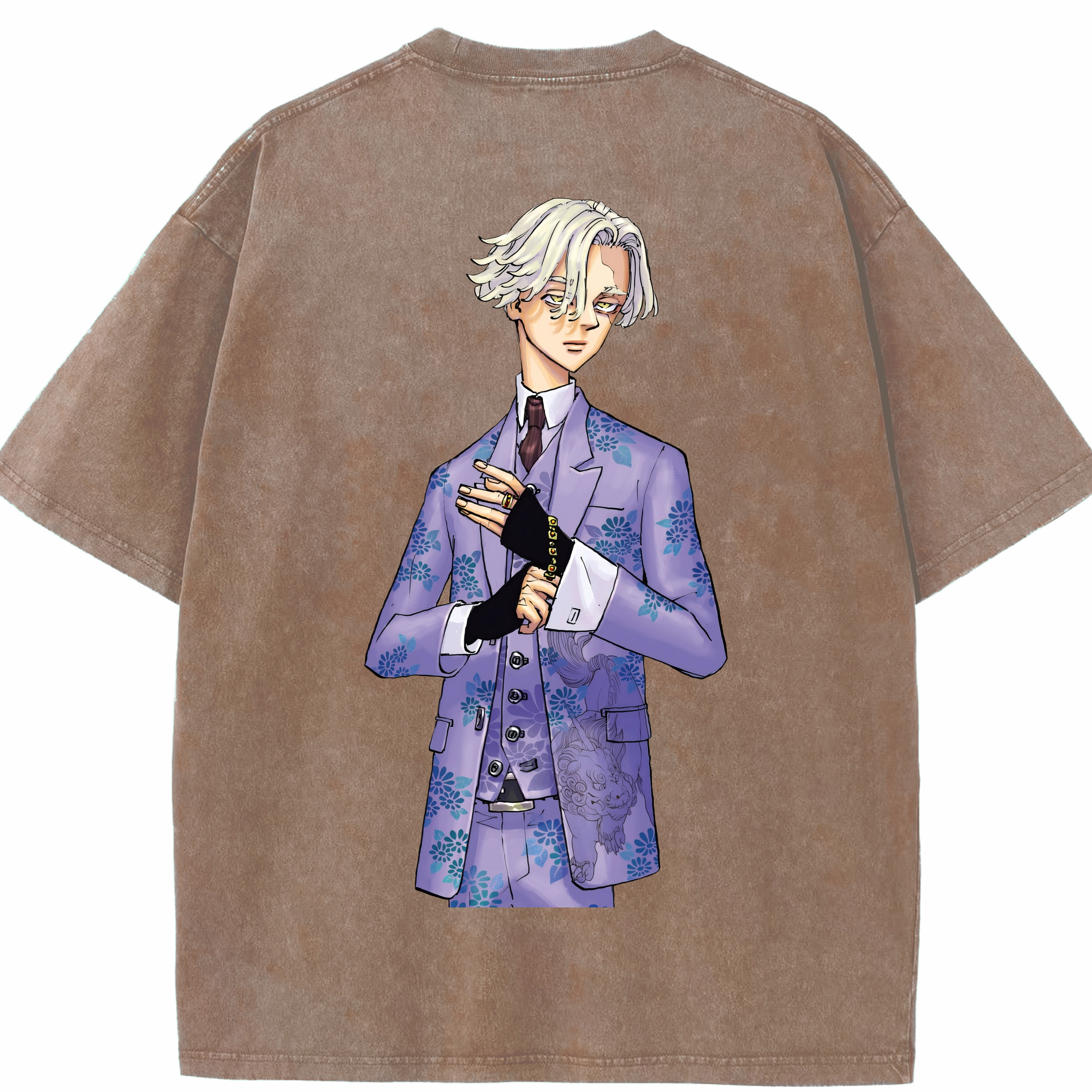（画像用） 東京リベンジャーズ Tokyo Revengers 綿100% ヴィンテージ風 半袖Tシャツ（背面プリント）
